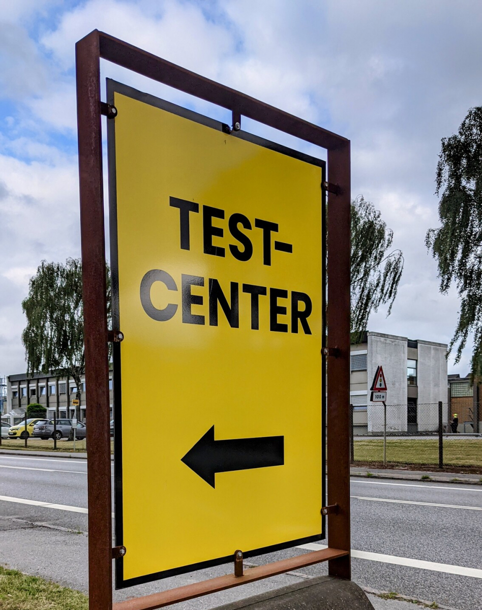 Falck corona-testcentrum Horsens in Denemarken