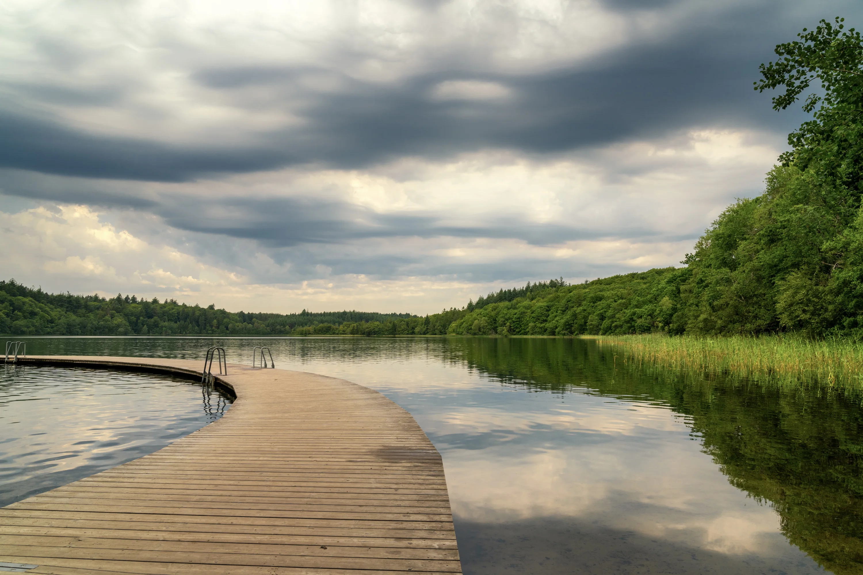 Het zwemmeer Almindsø bij Silkeborg