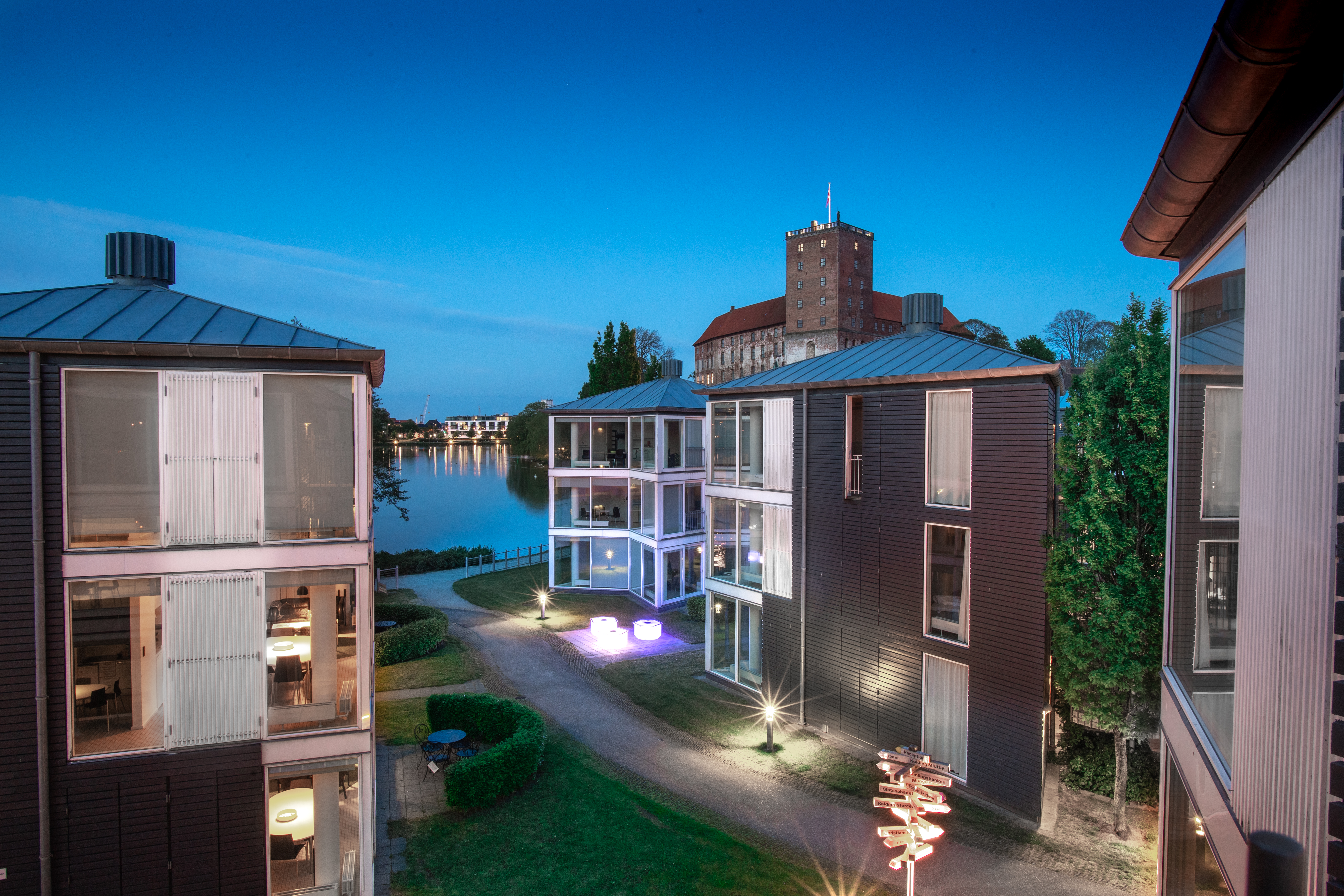 Kolding Apartments by night
