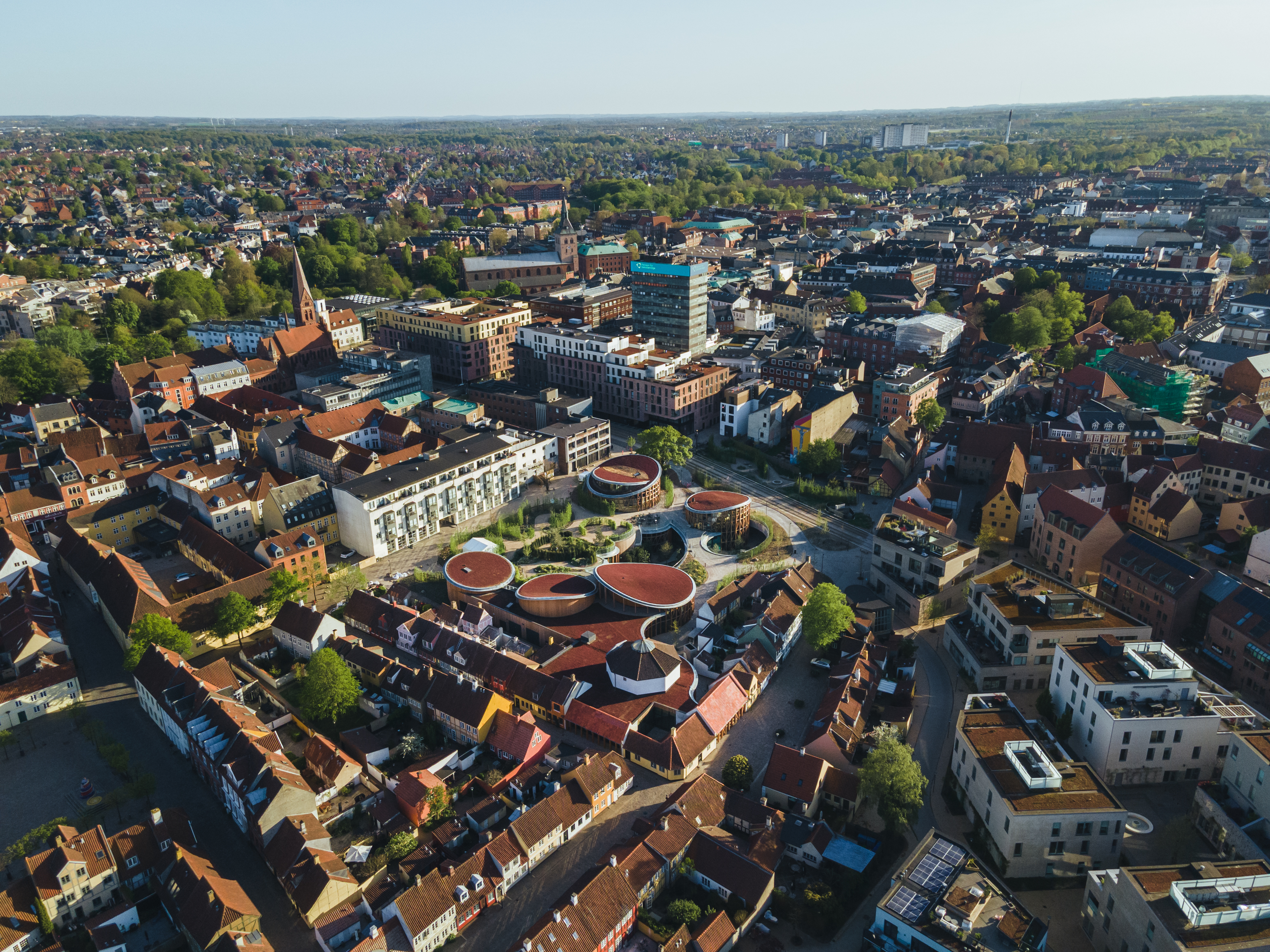 Het H.C. Andersen museum middenin Odense