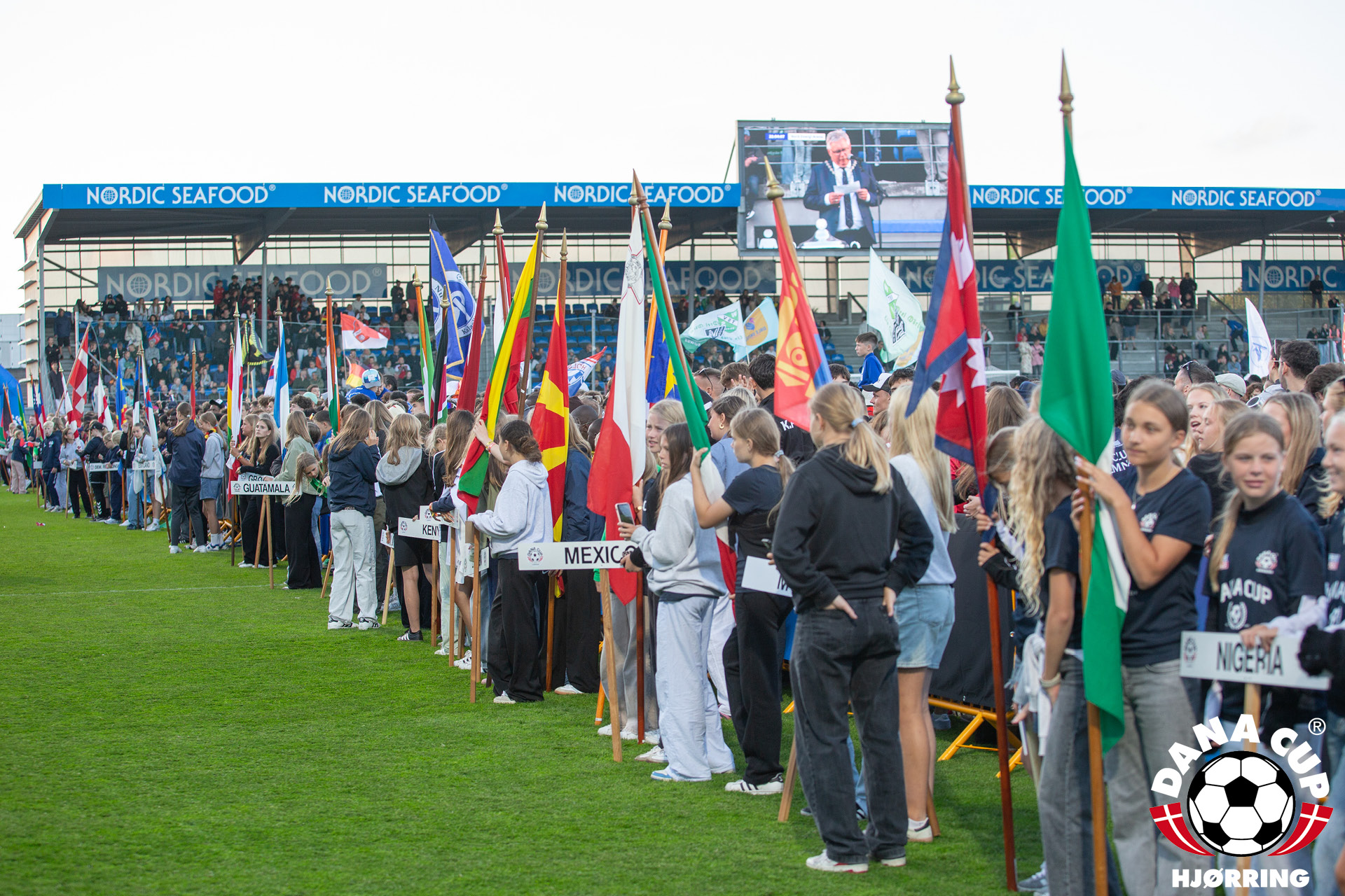 Opening ceremonie bij Dana Cup in Hjørring