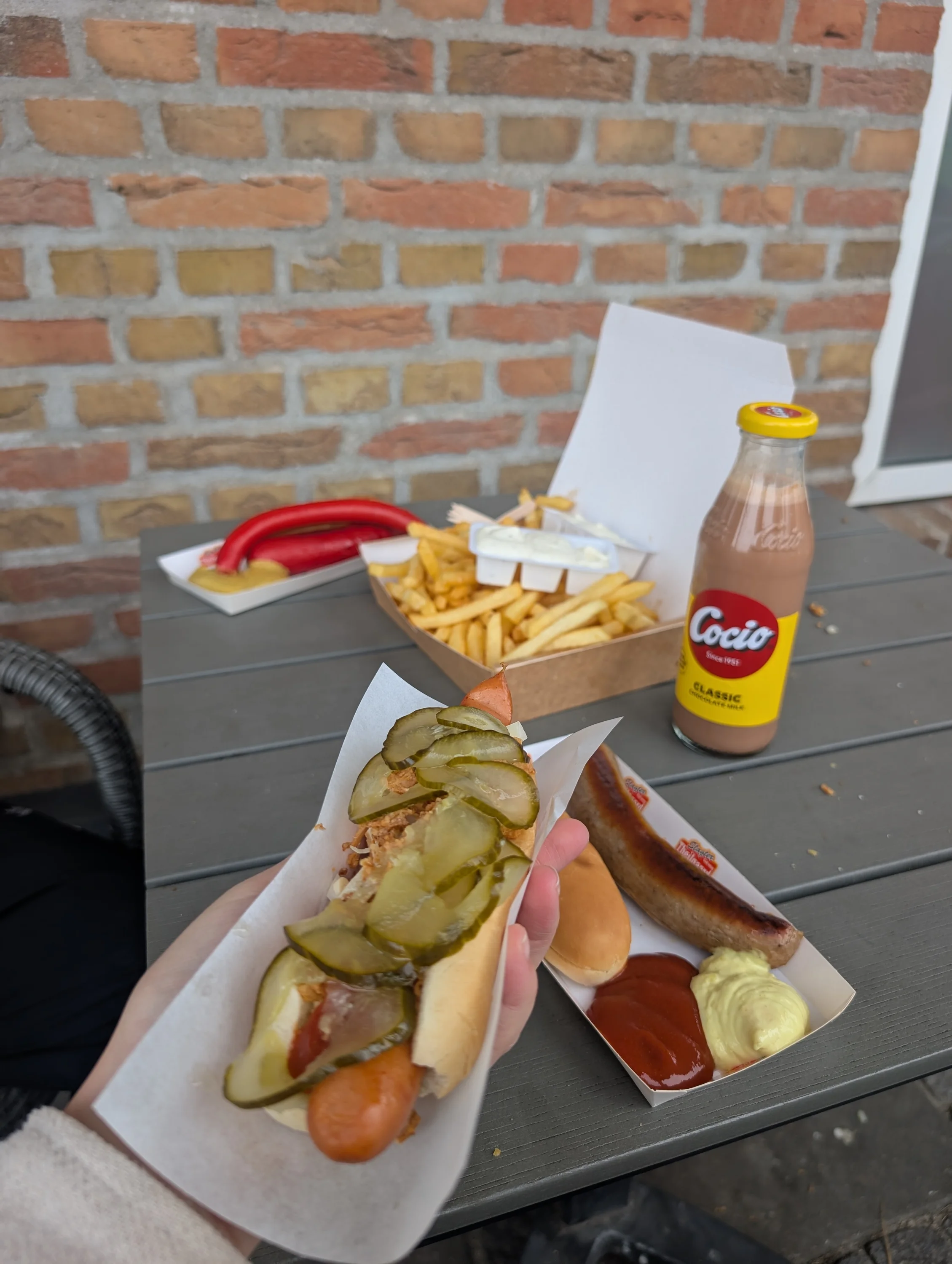 Een echte Deense fast food maaltijd