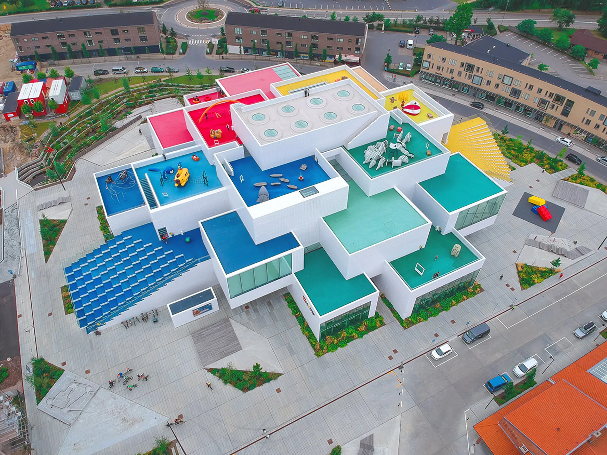 LEGO House® van bovenaf gezien ©LEGO House®