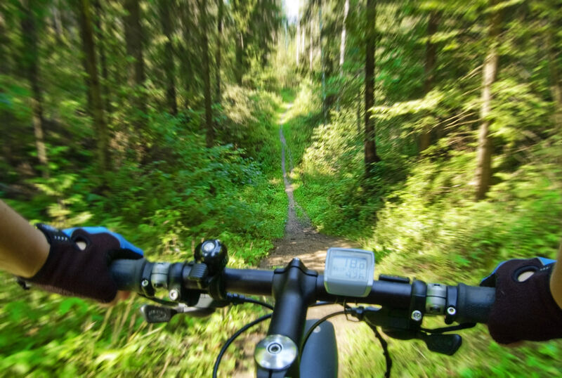 Uitzicht vanaf de fiets