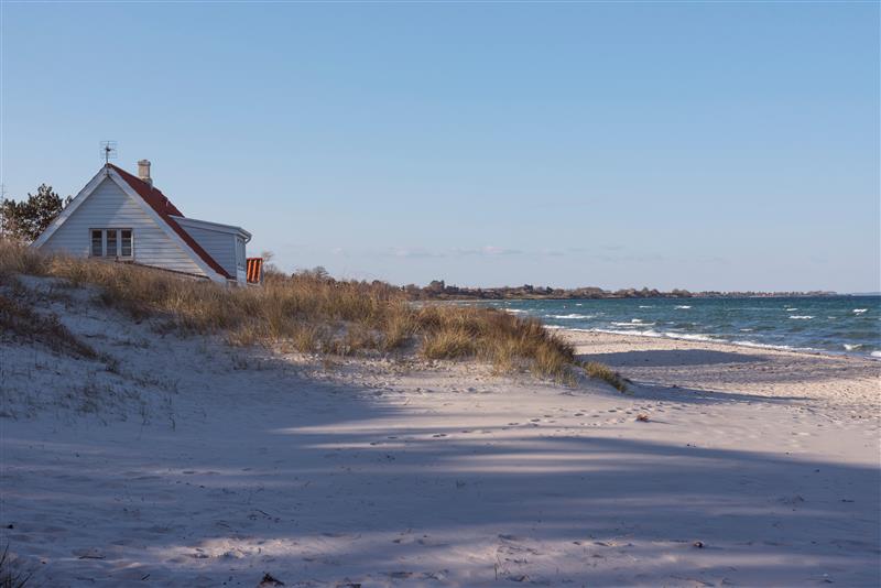 Het strand bij Saksild in het oosten van Jutland