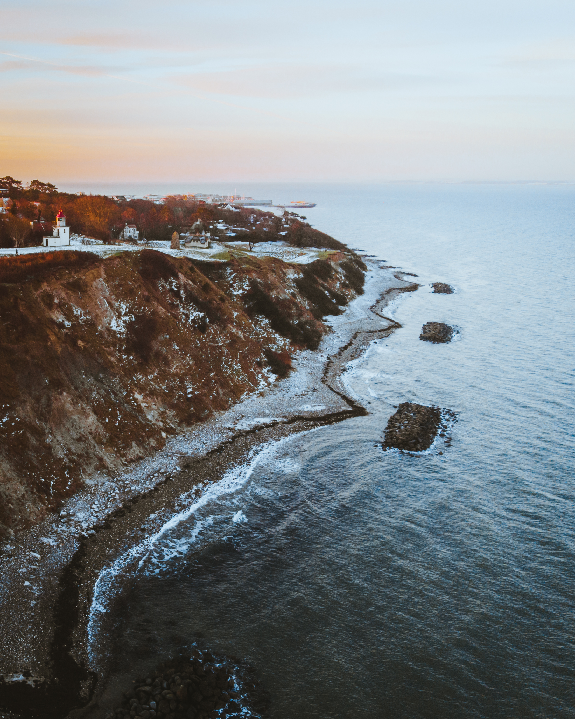 De vuurtoren vlakbij Tranekær in de winter ©Daniel Overbeck