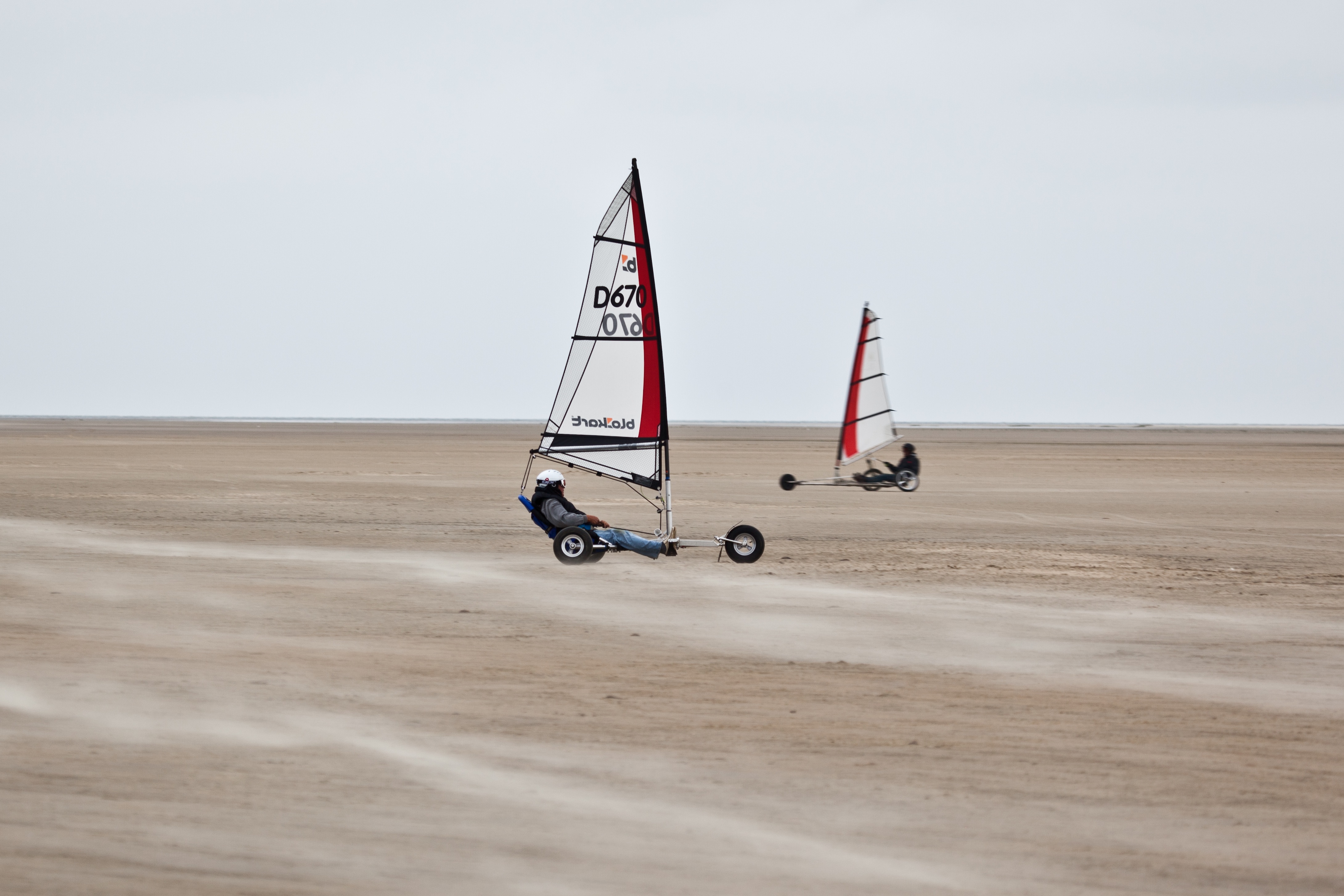 Blowkarten op het strand van Rømø ©Kim Wyon