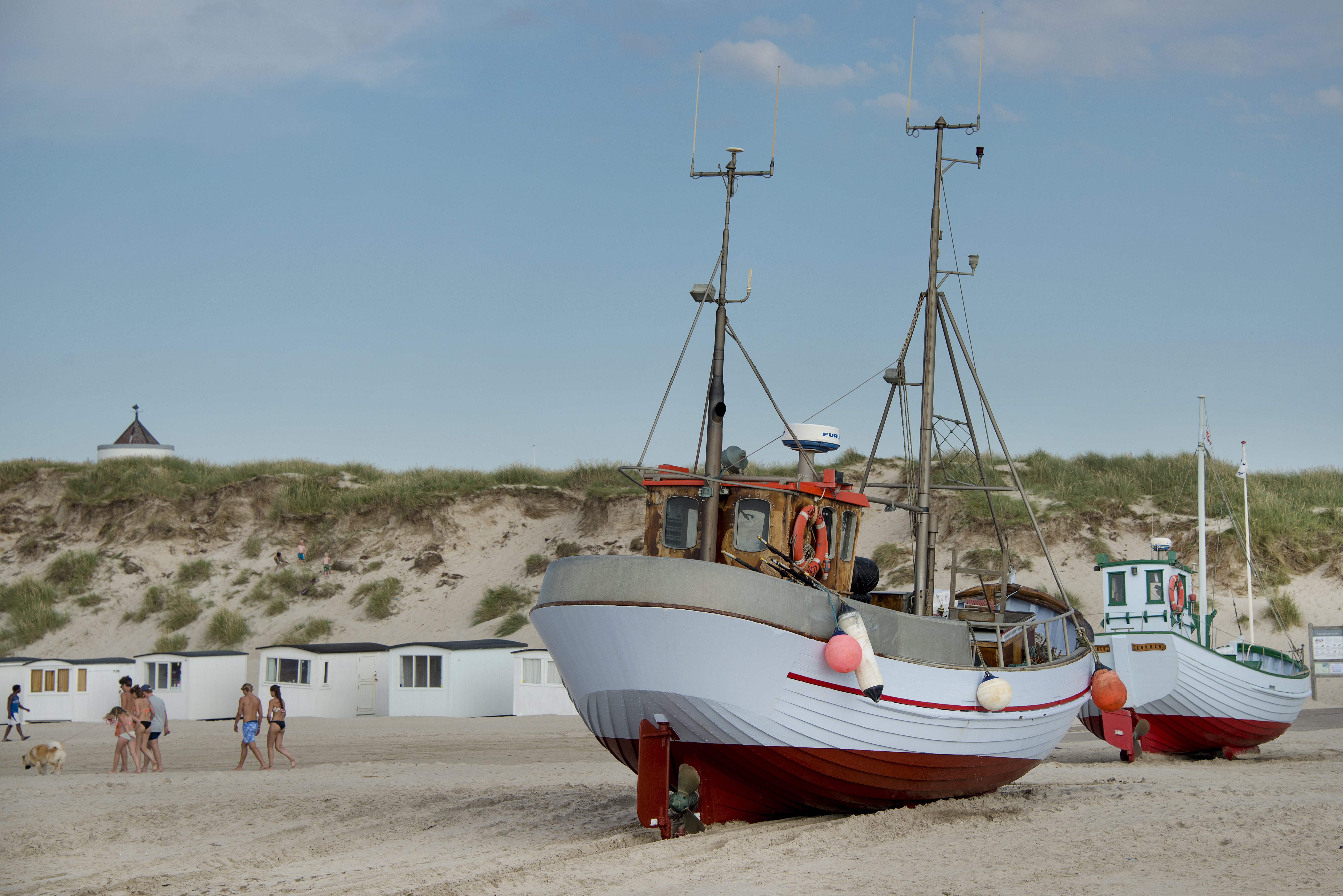 De vissersboten op het strand van Løkken ©Niclas Jessen