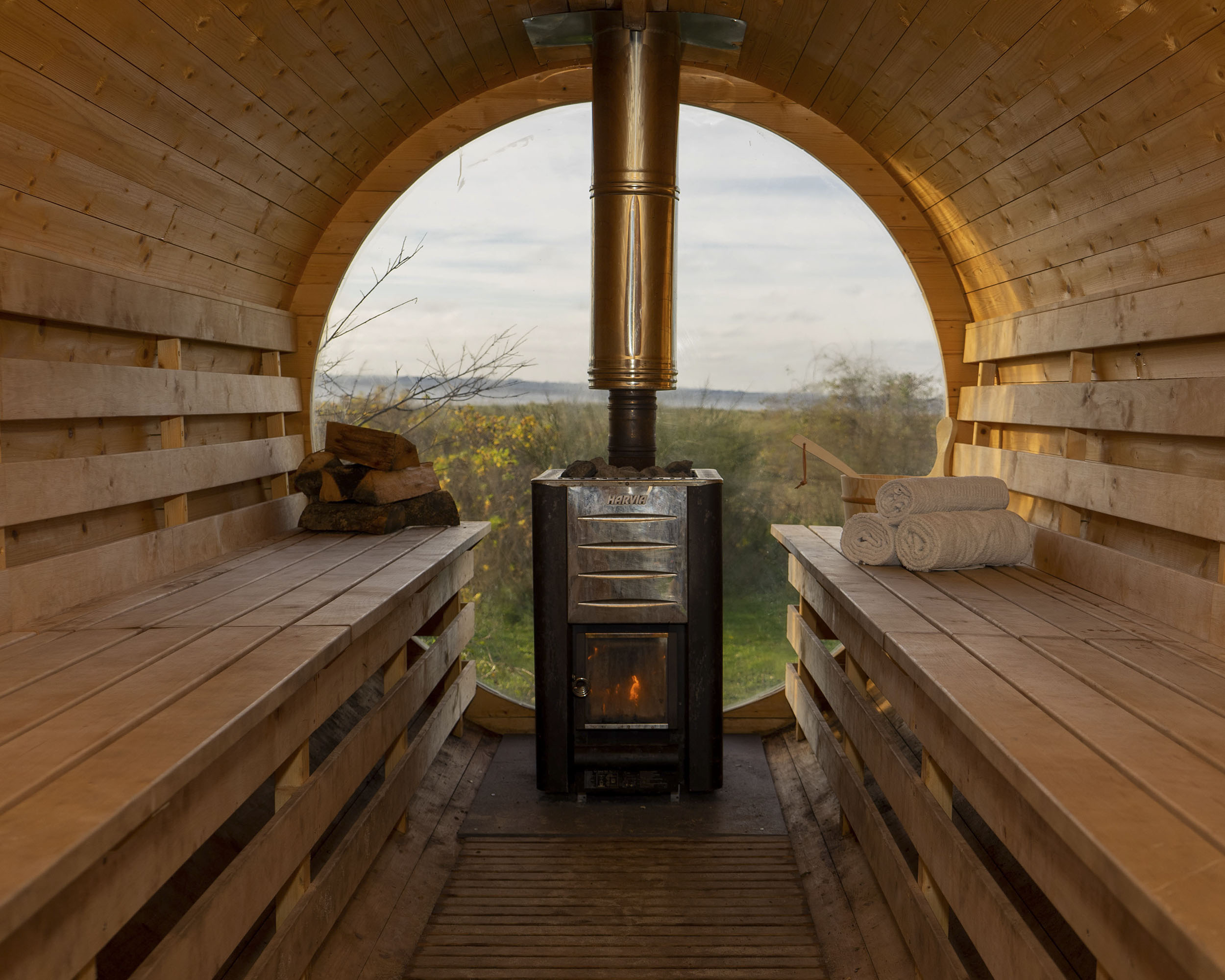 Een sauna met uitzich op Isefjord ©Cornelius Ledang