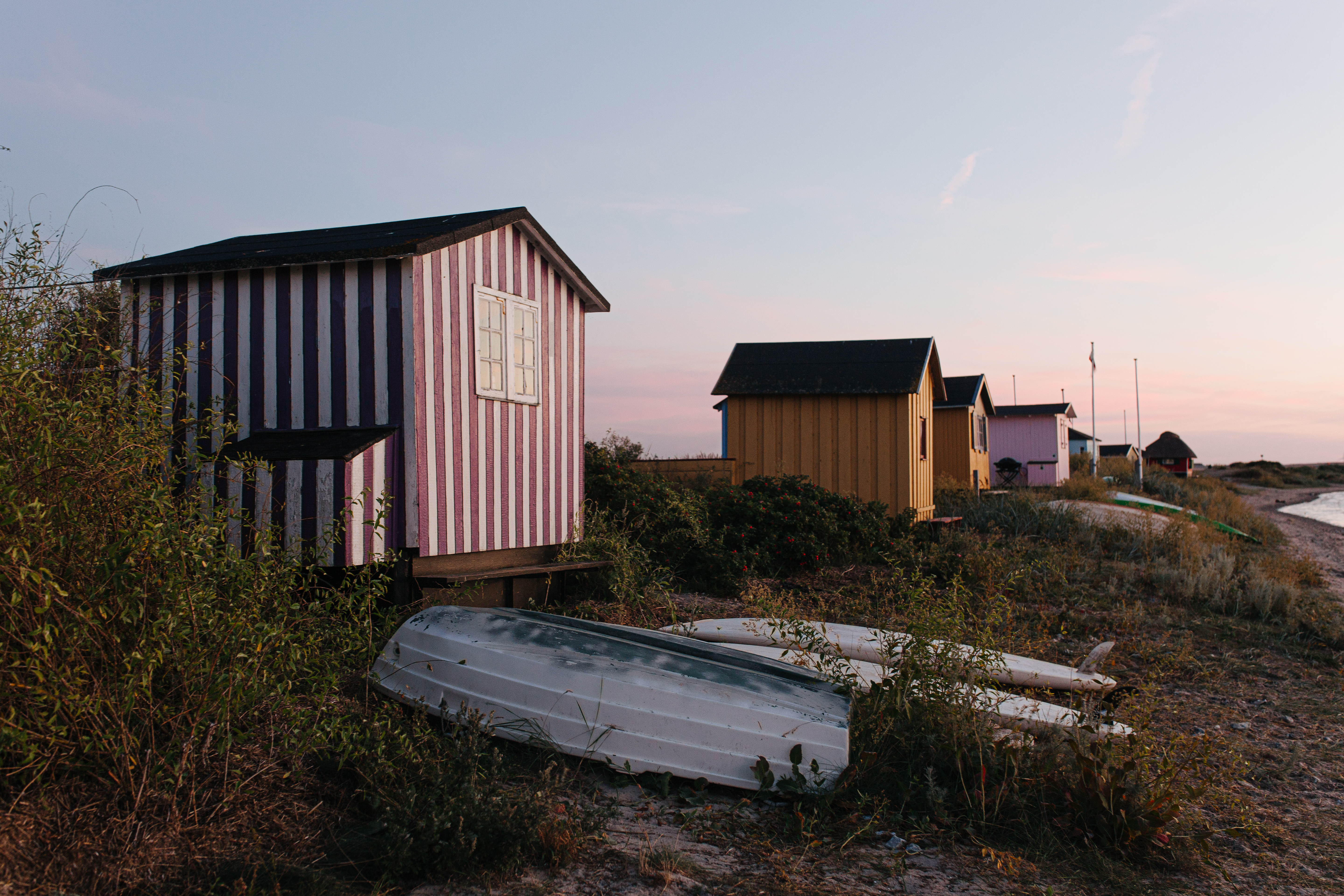 Strandhuisjes bij Marstal op Ærø ©Michael Fiukowski and Sarah Moritz