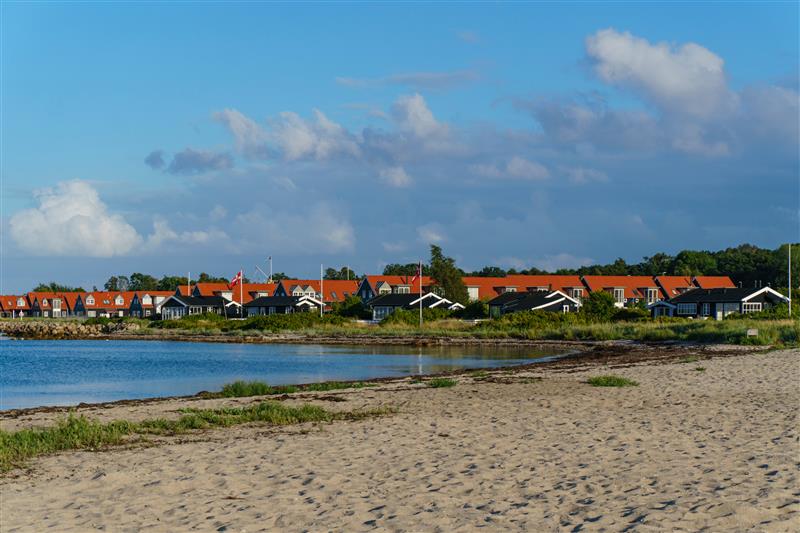 De haven van Juelsminde in het oosten van Jutland