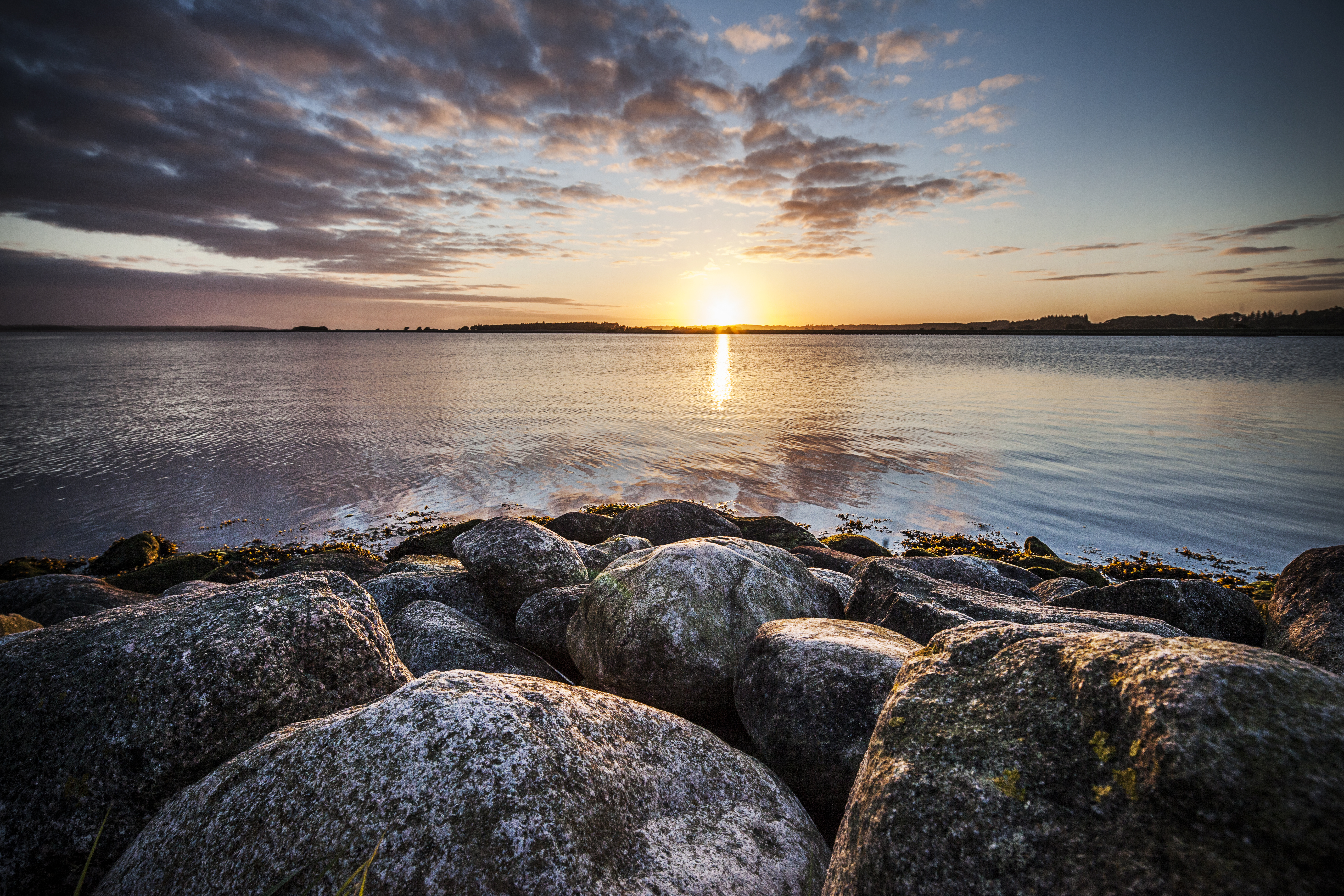 De kustlijn bij het Kattegat