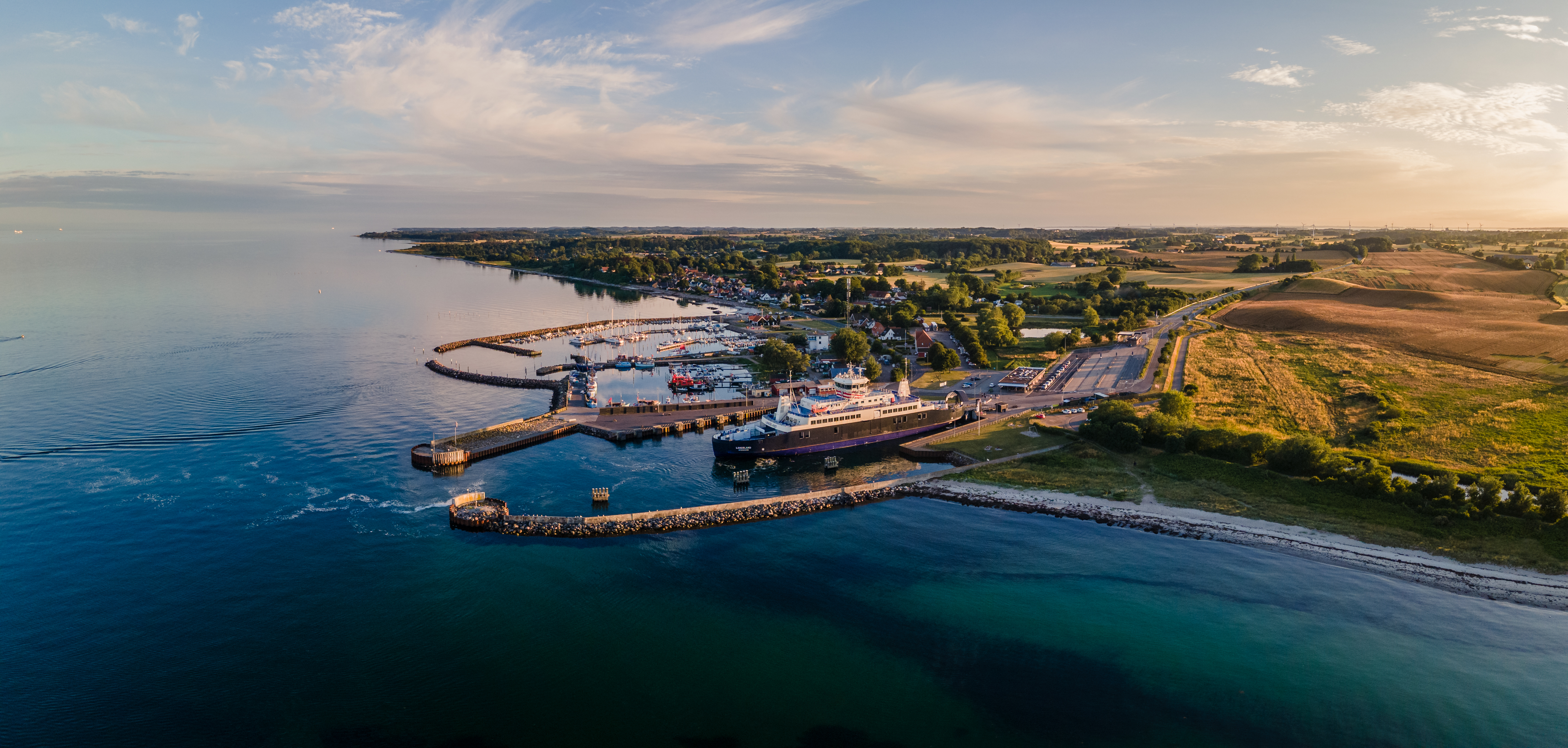 Spodsbjerg haven en veerboot ©Daniel Villadsen