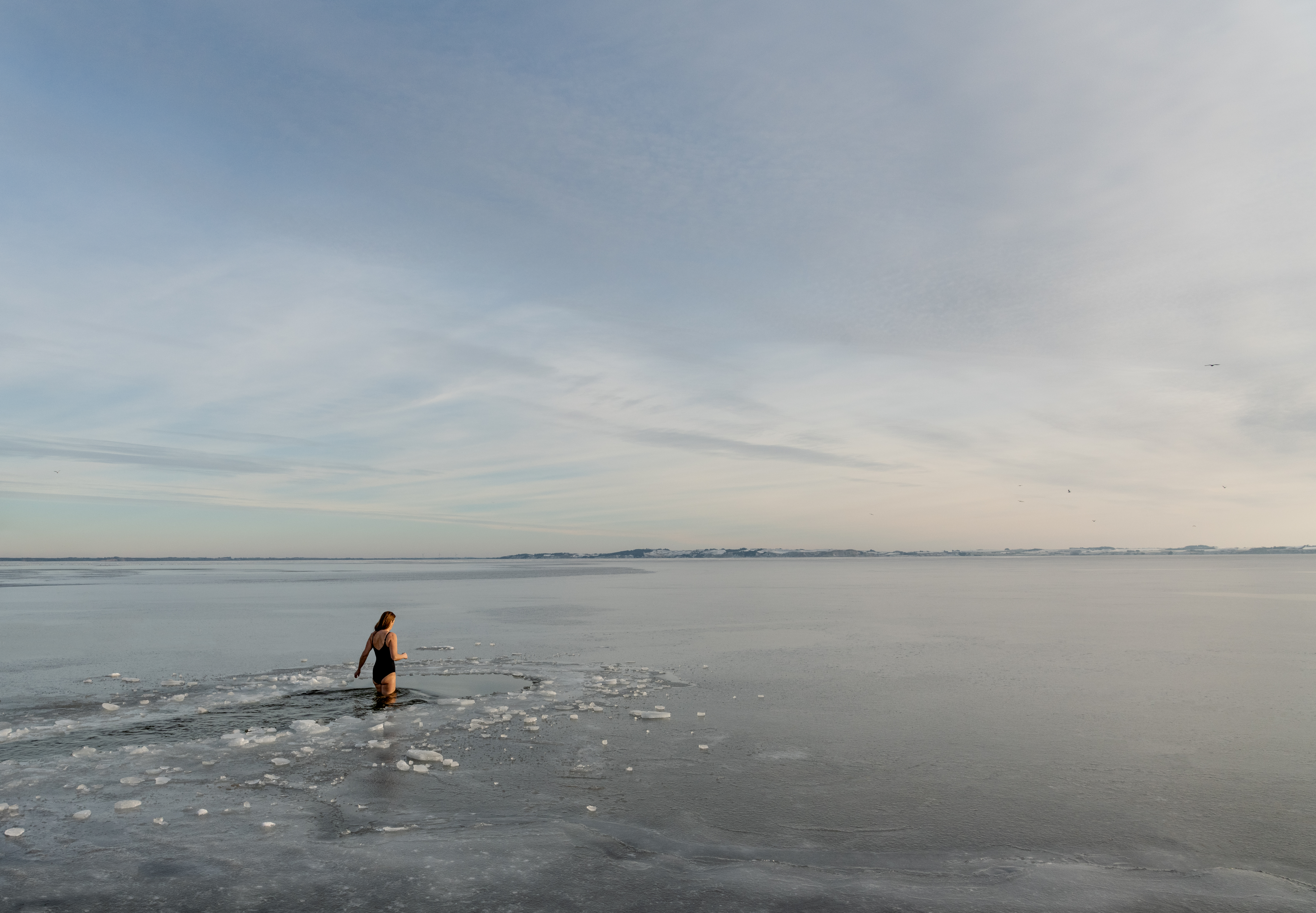 Winterbaden in Limfjord in Denemarken ©Mette Johnsen