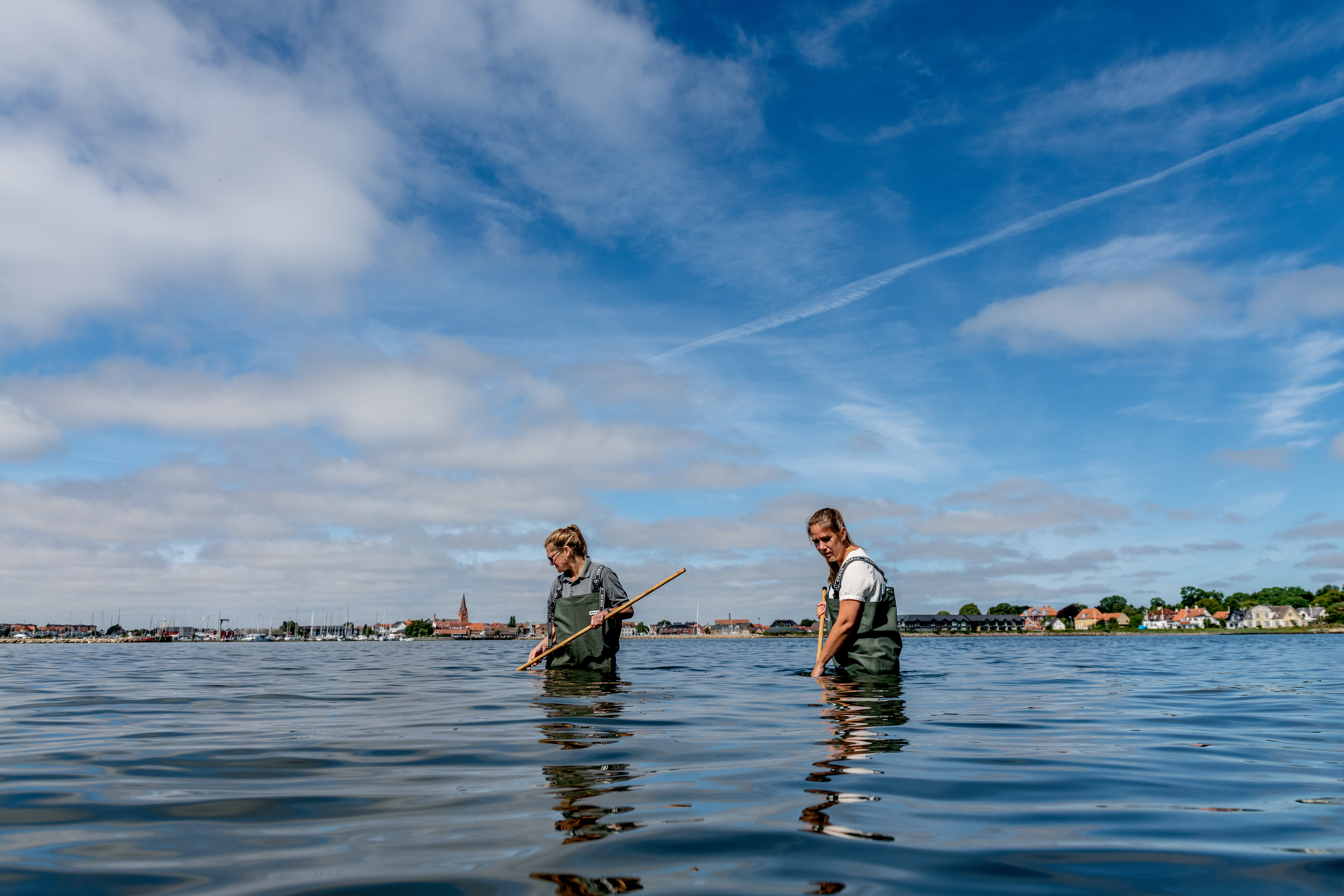Vissende vrouwen in het Limfjord ©Mette Johnsen