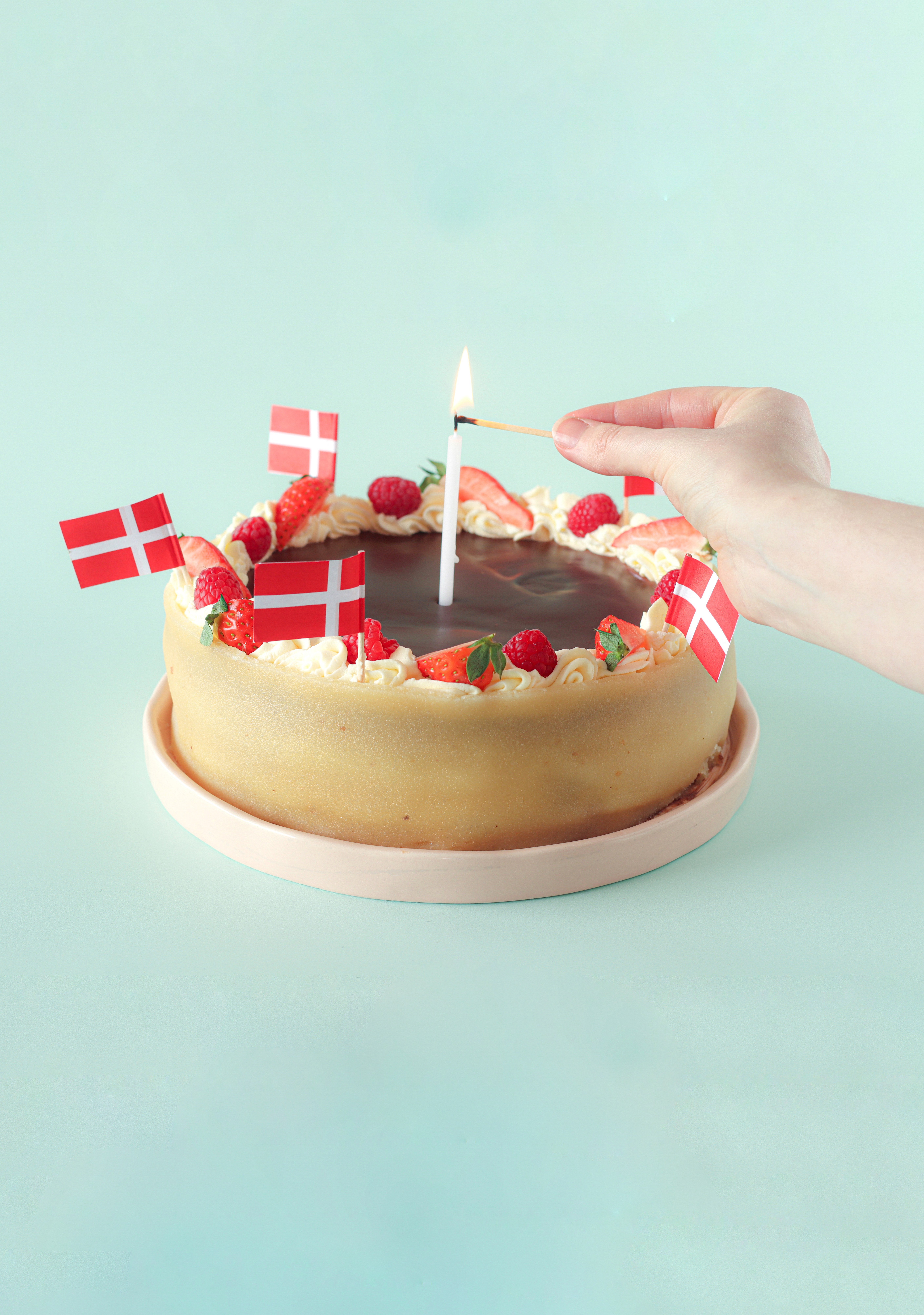 Deense verjaardagstaart (Lagkage) ©Nicoline Sjødahl