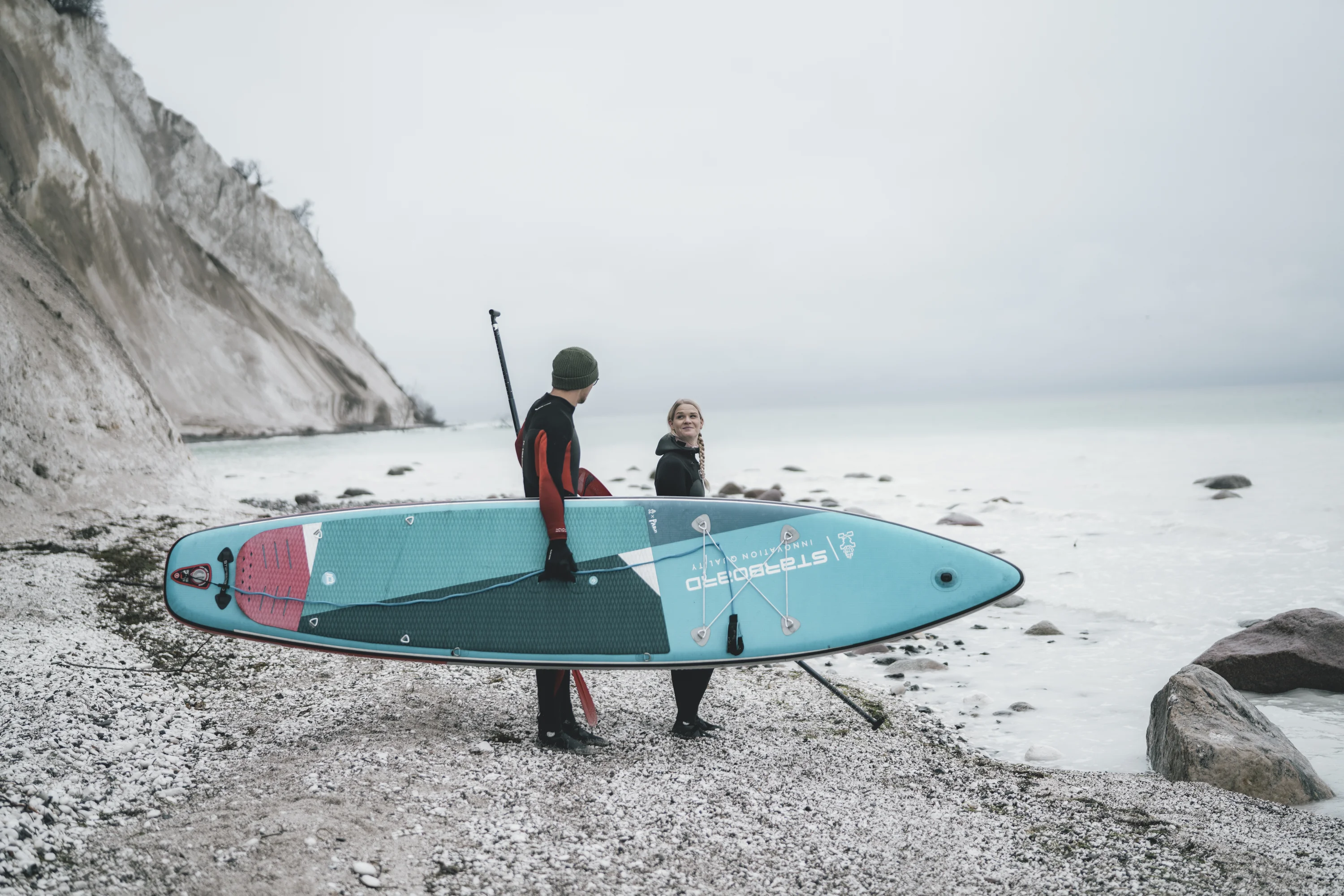 Winter suppen bij Møns Klint
