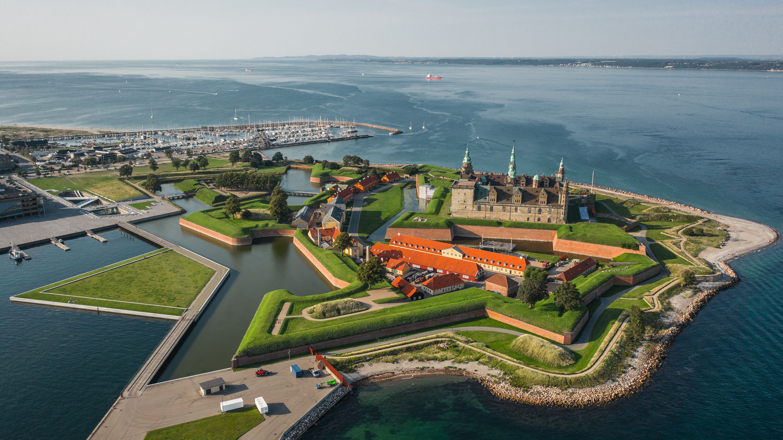 Kronborg castle in Elsinore (Helsingør)