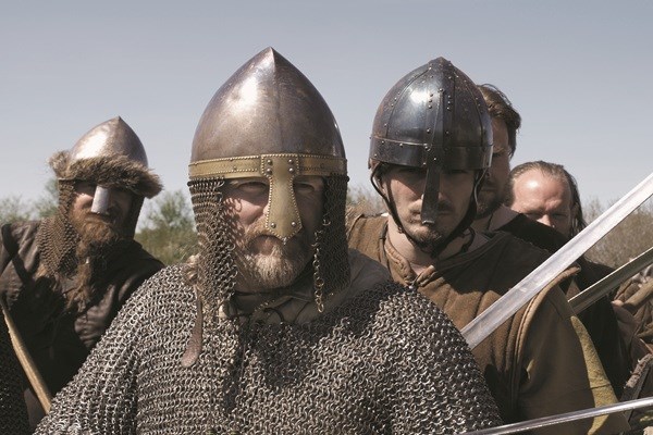 Vikingenkrijger in beleveniscentrum Ribe VikingeCenter © Ribe VikingeCente