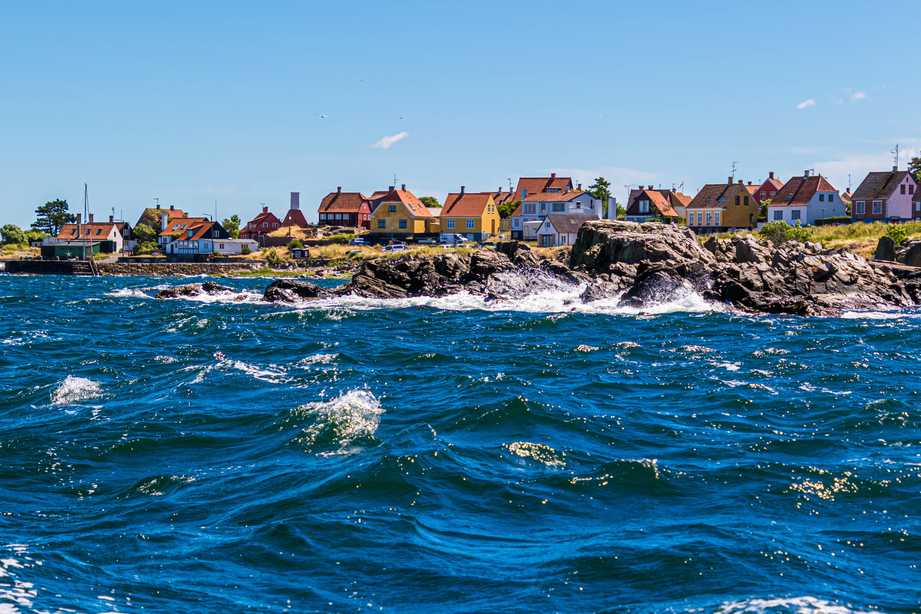 De kust van Bornholm