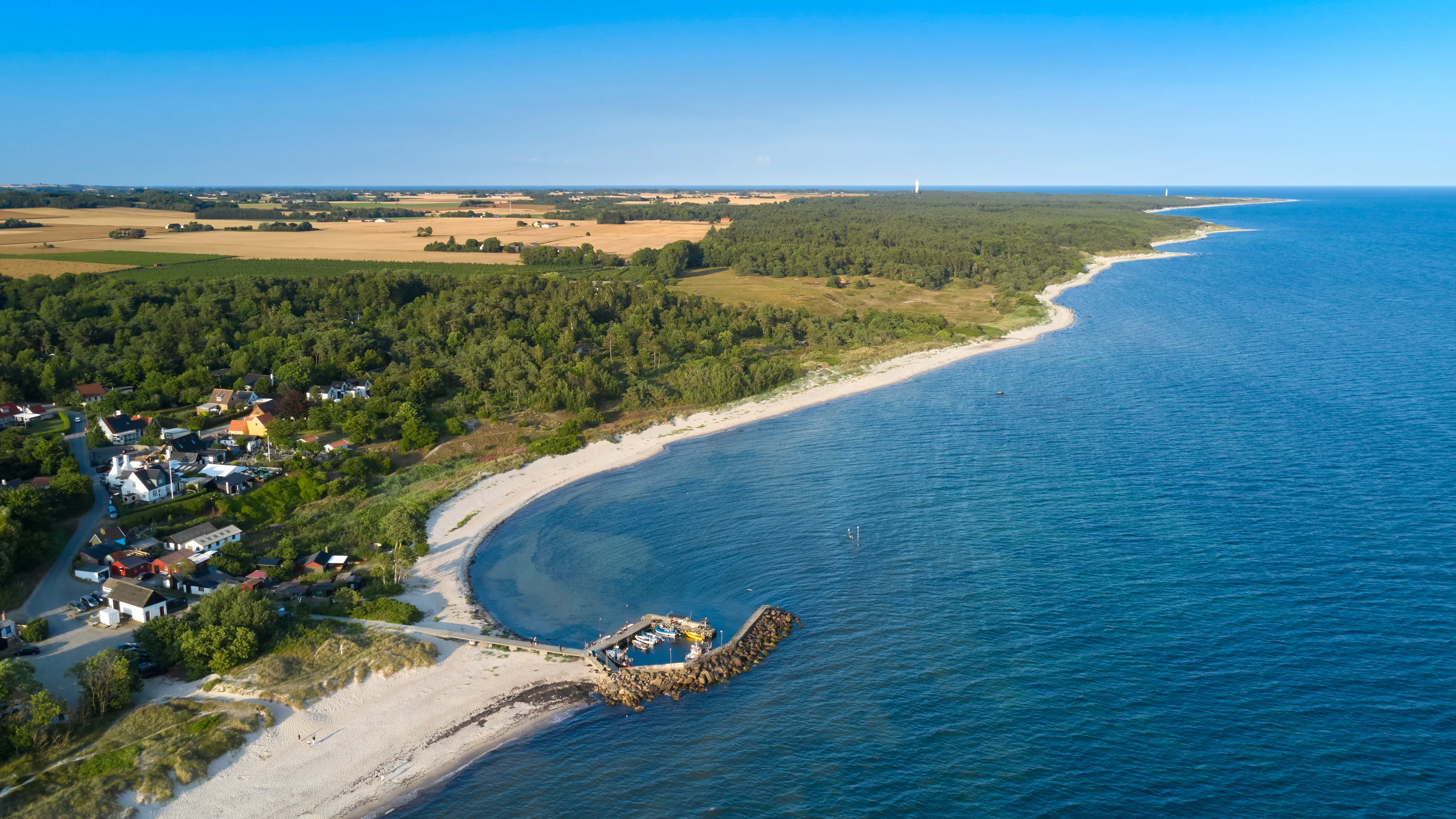 De zuidkust van Bornholm