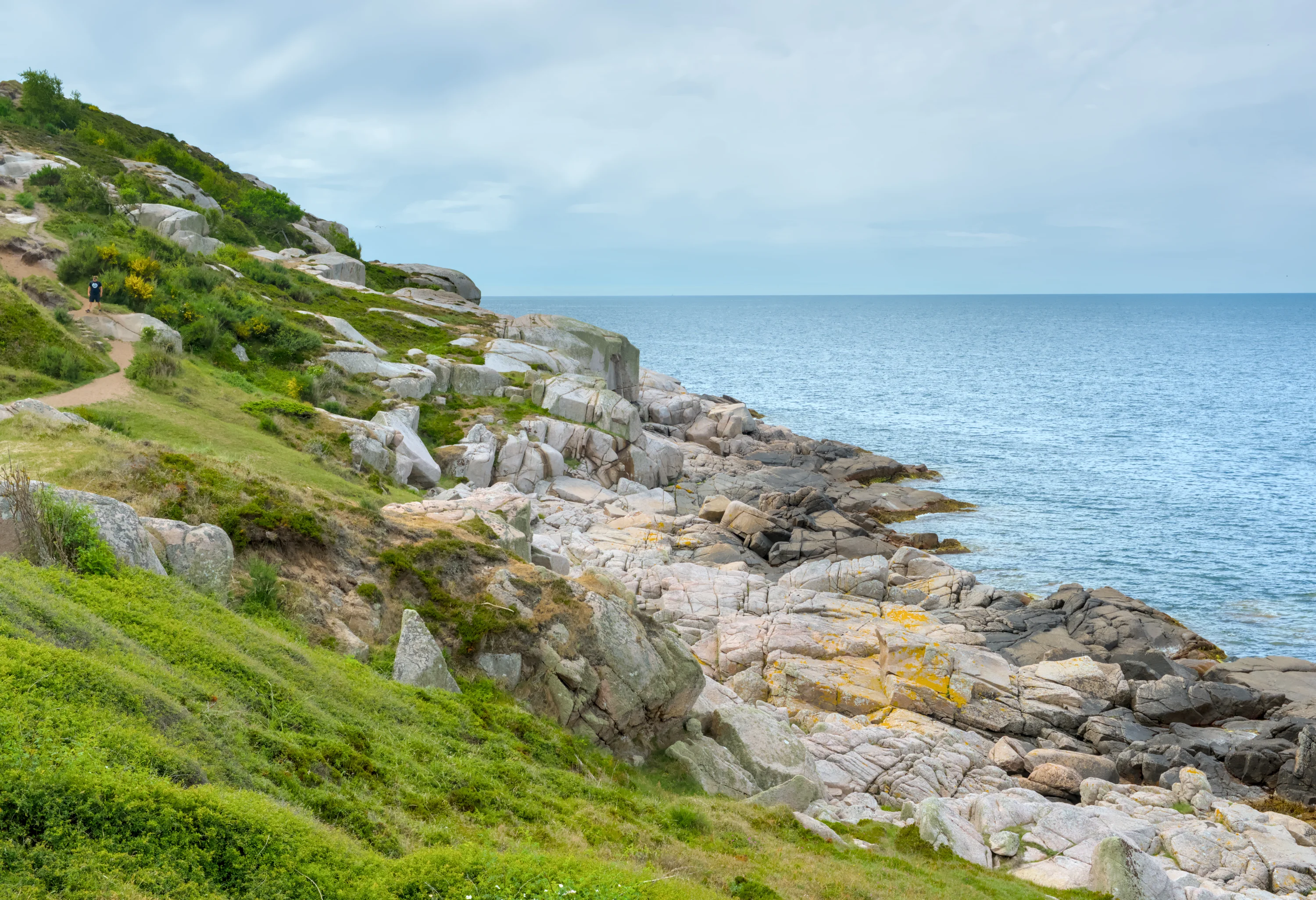 De noordkust van Bornholm