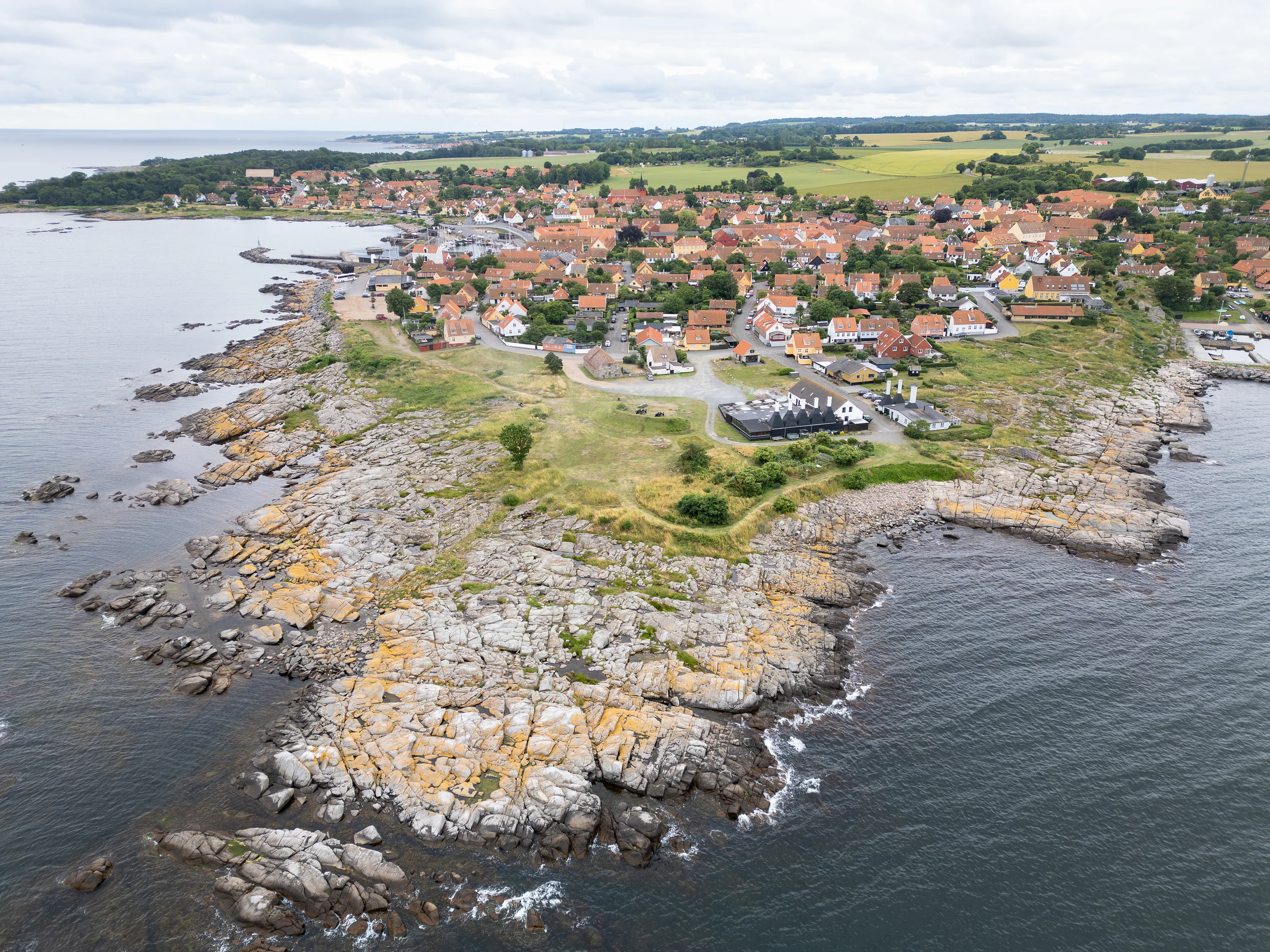 Het dorpje Svaneke op Bornholm