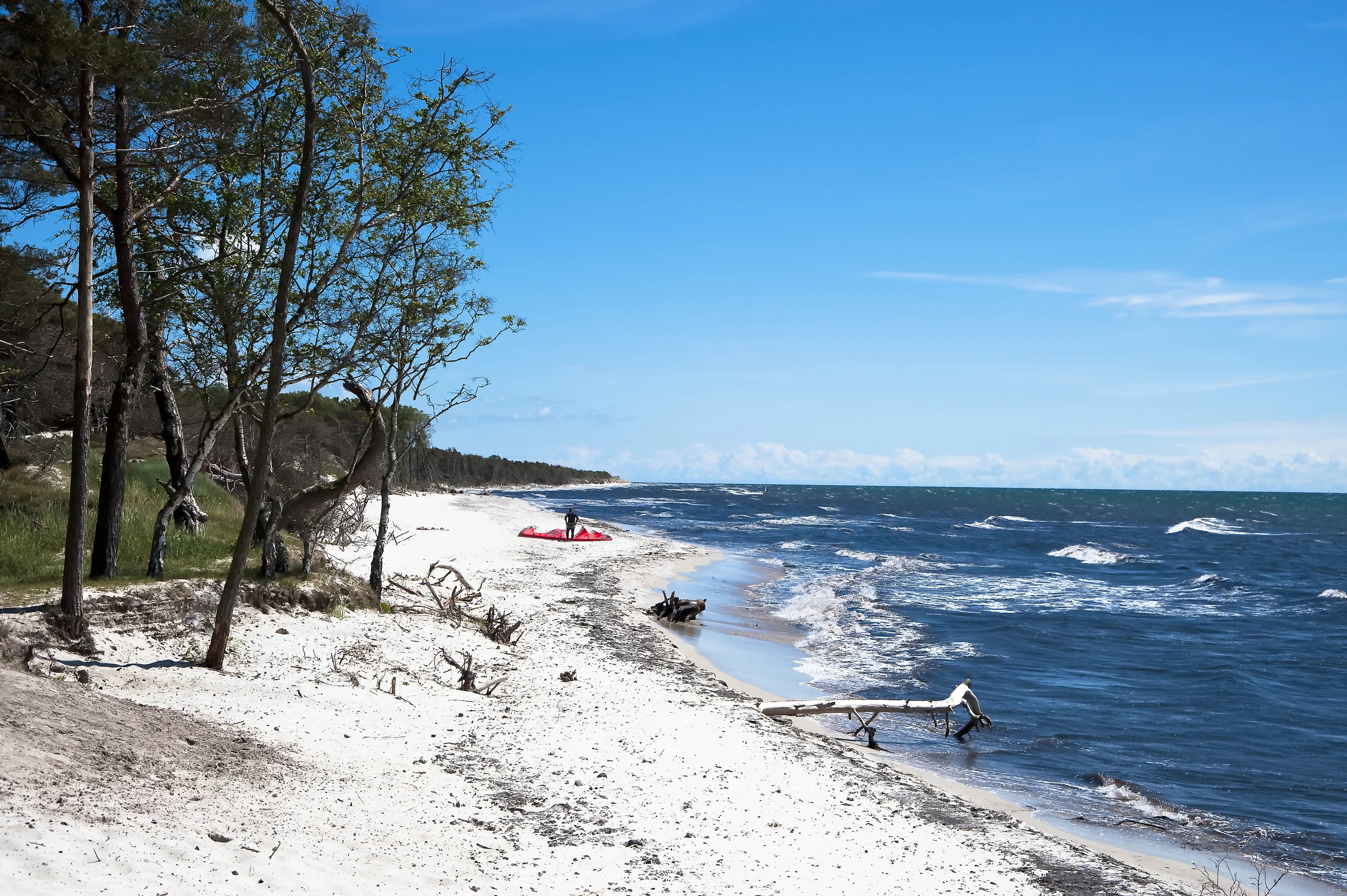 Het strand op Bornholm