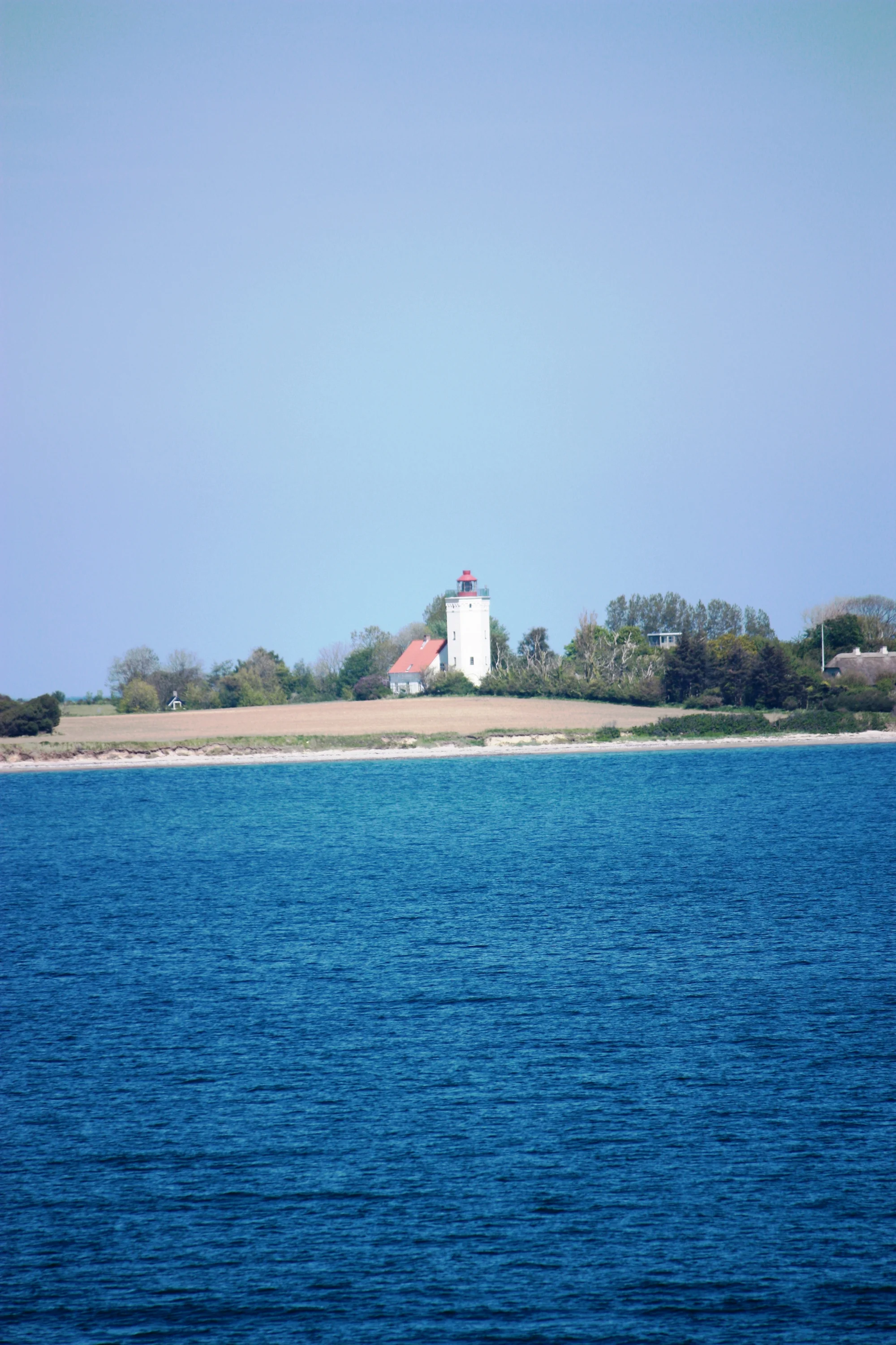 De kust bij Gedser met vuurtoren