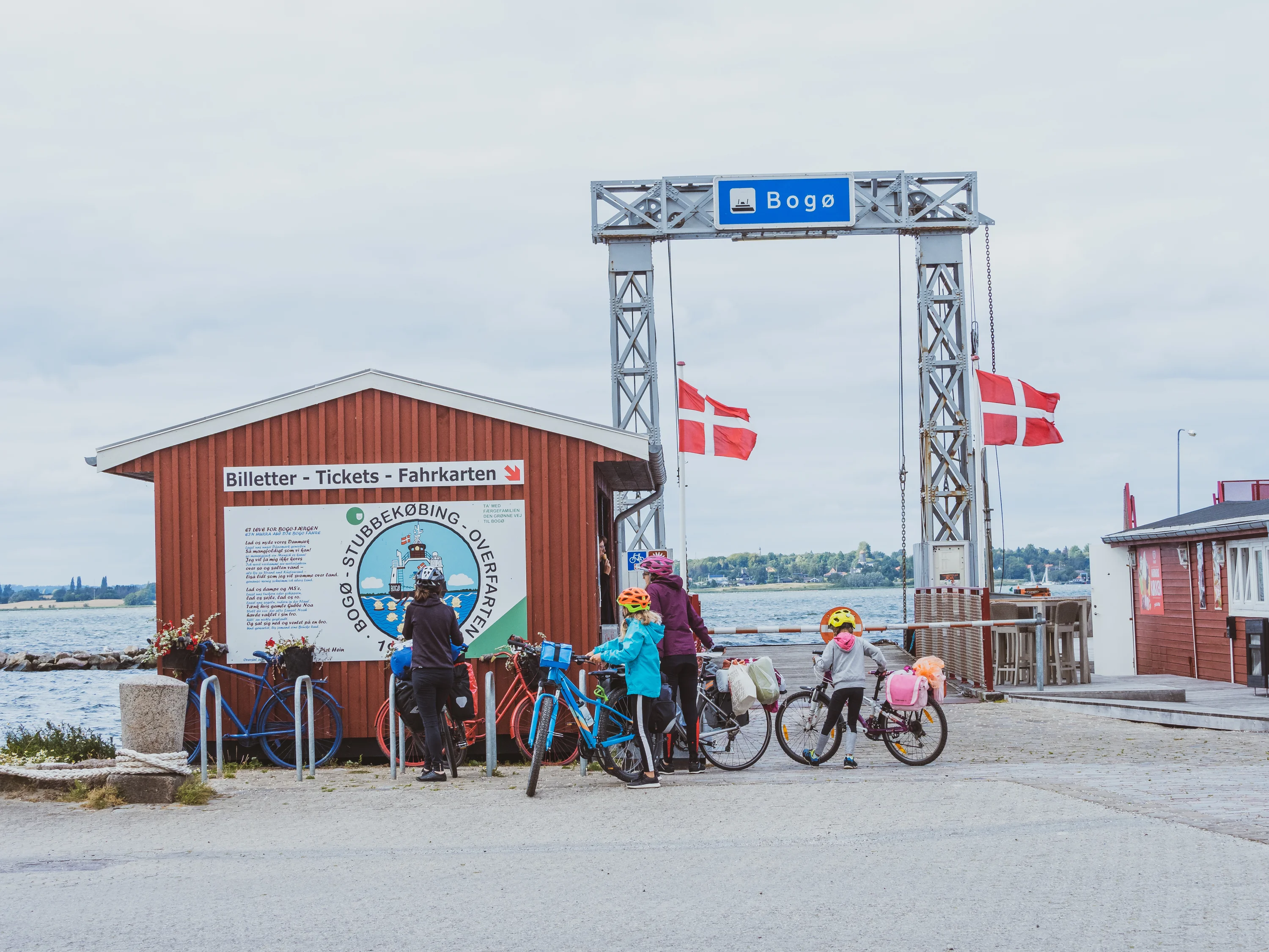 De haven van Stubbekøbing (afvaart naar Botø)