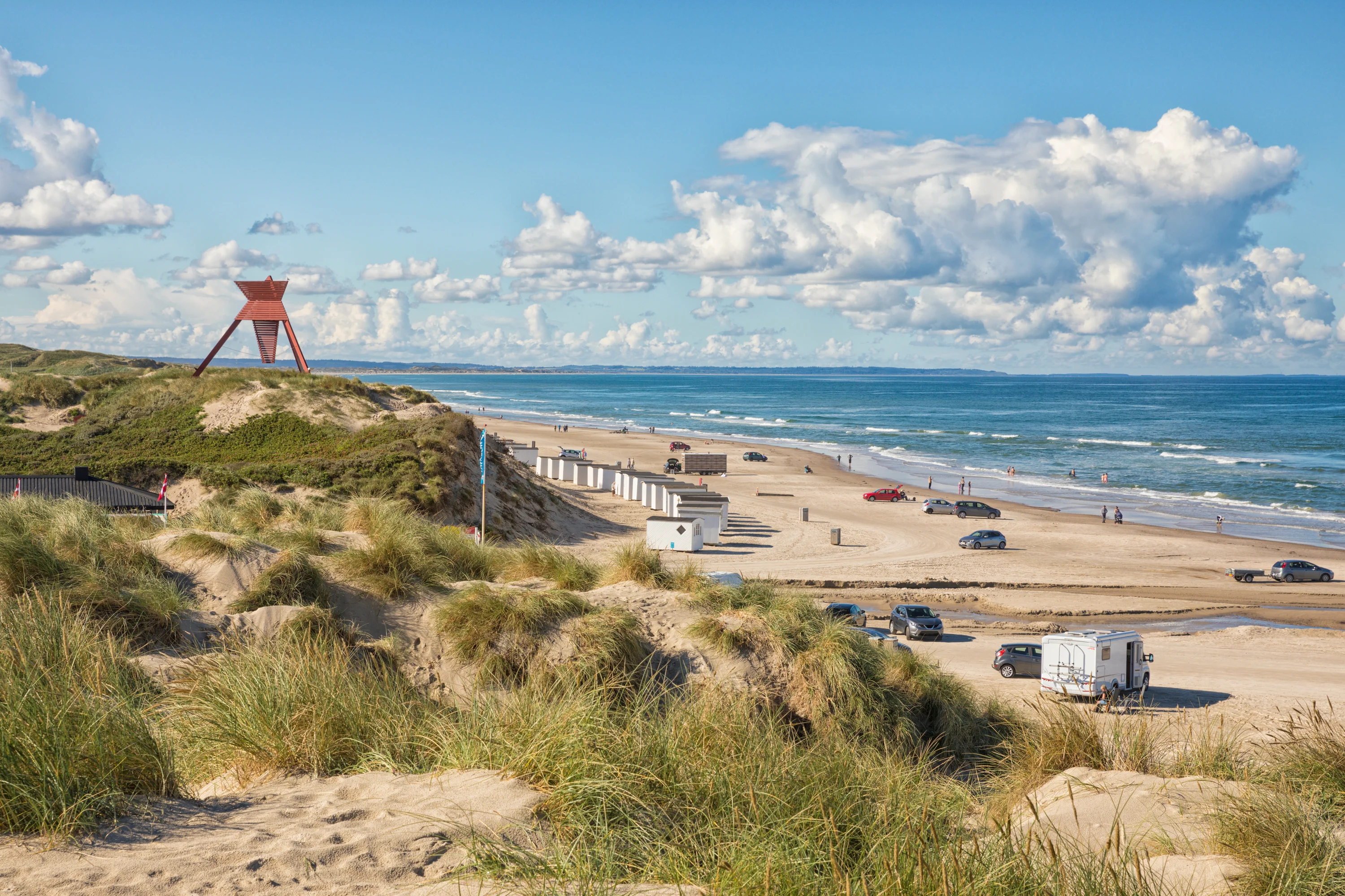 Het strand bij Blokhus