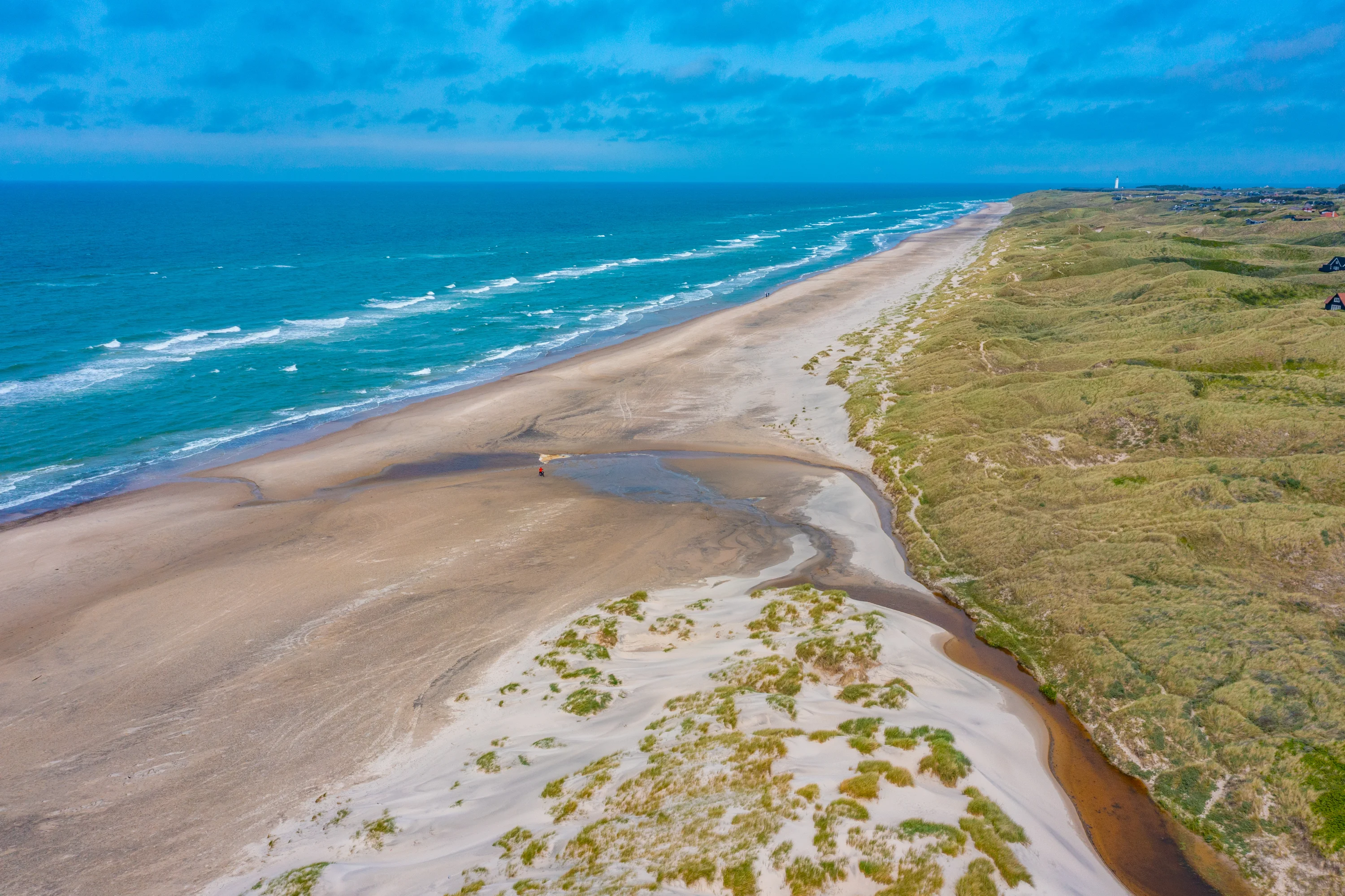 Het strand bij Tornby