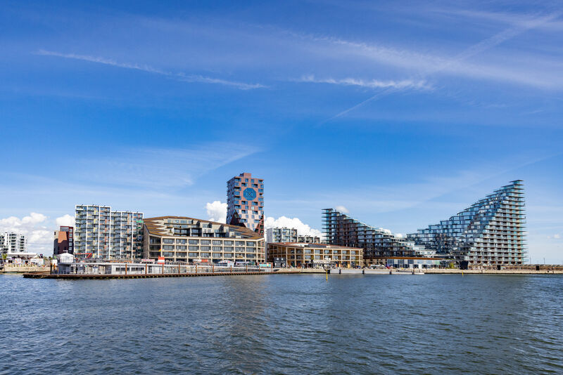 De skyline van Aarhus