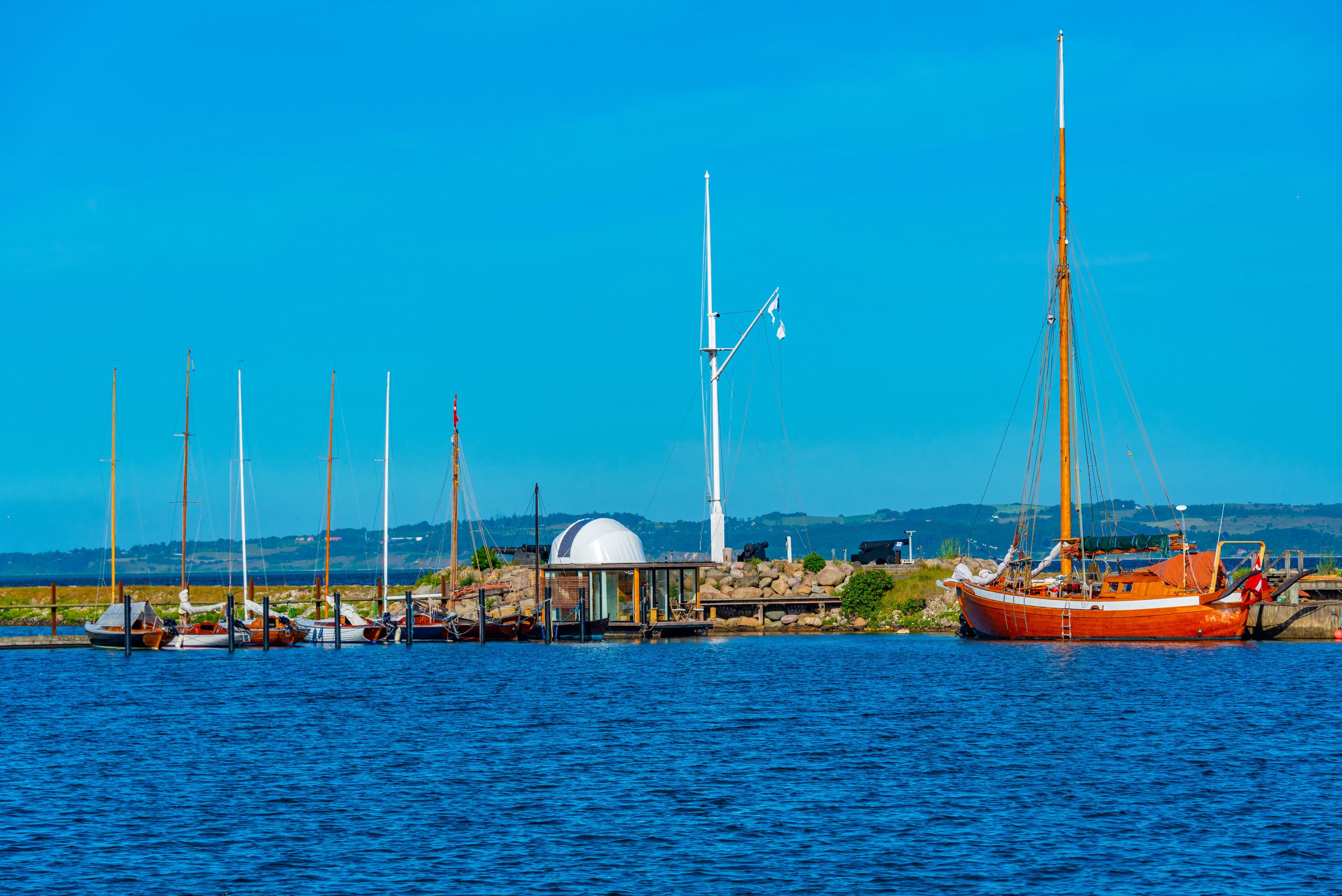 De haven bij Ebeltoft