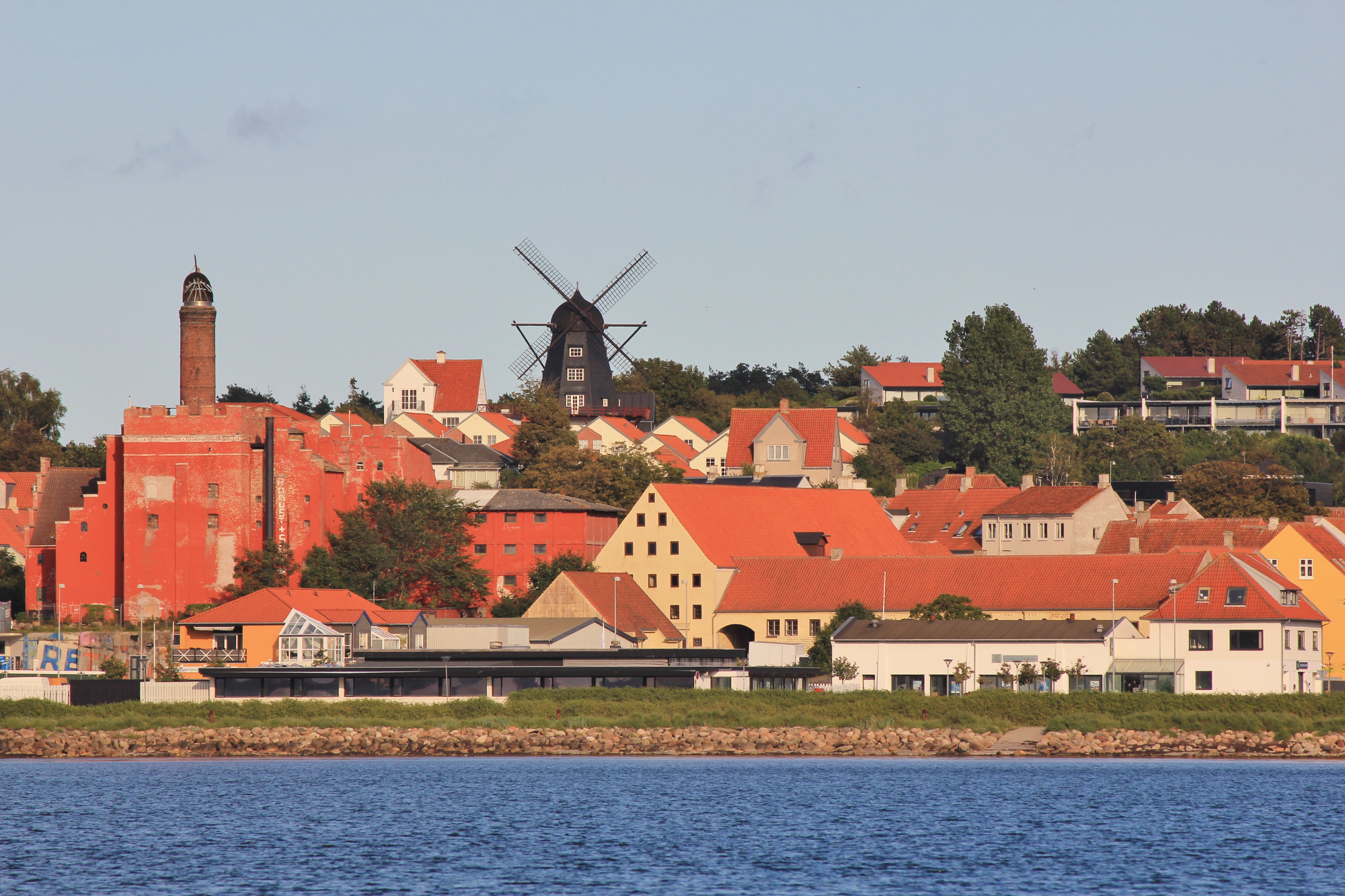 Ebeltoft vanaf het water gezien