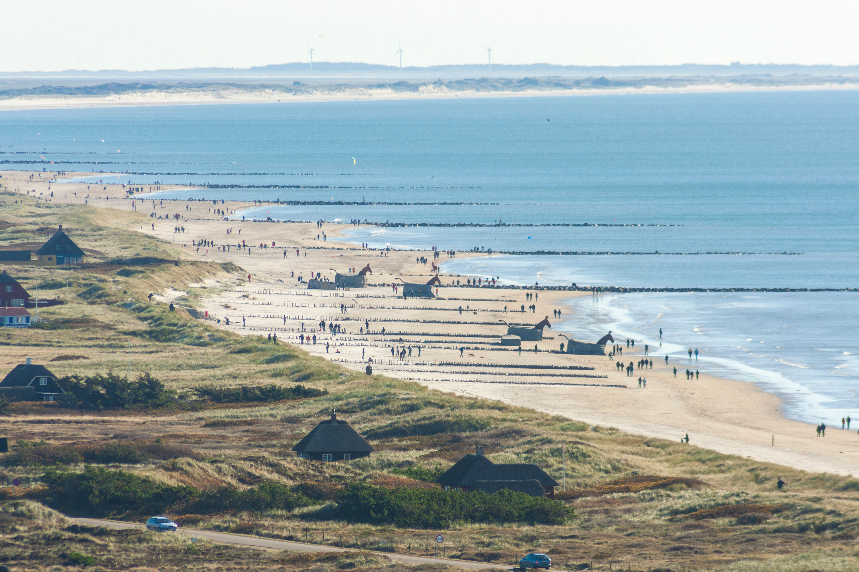 Een zomerdag aan het strand bij Blåvand
