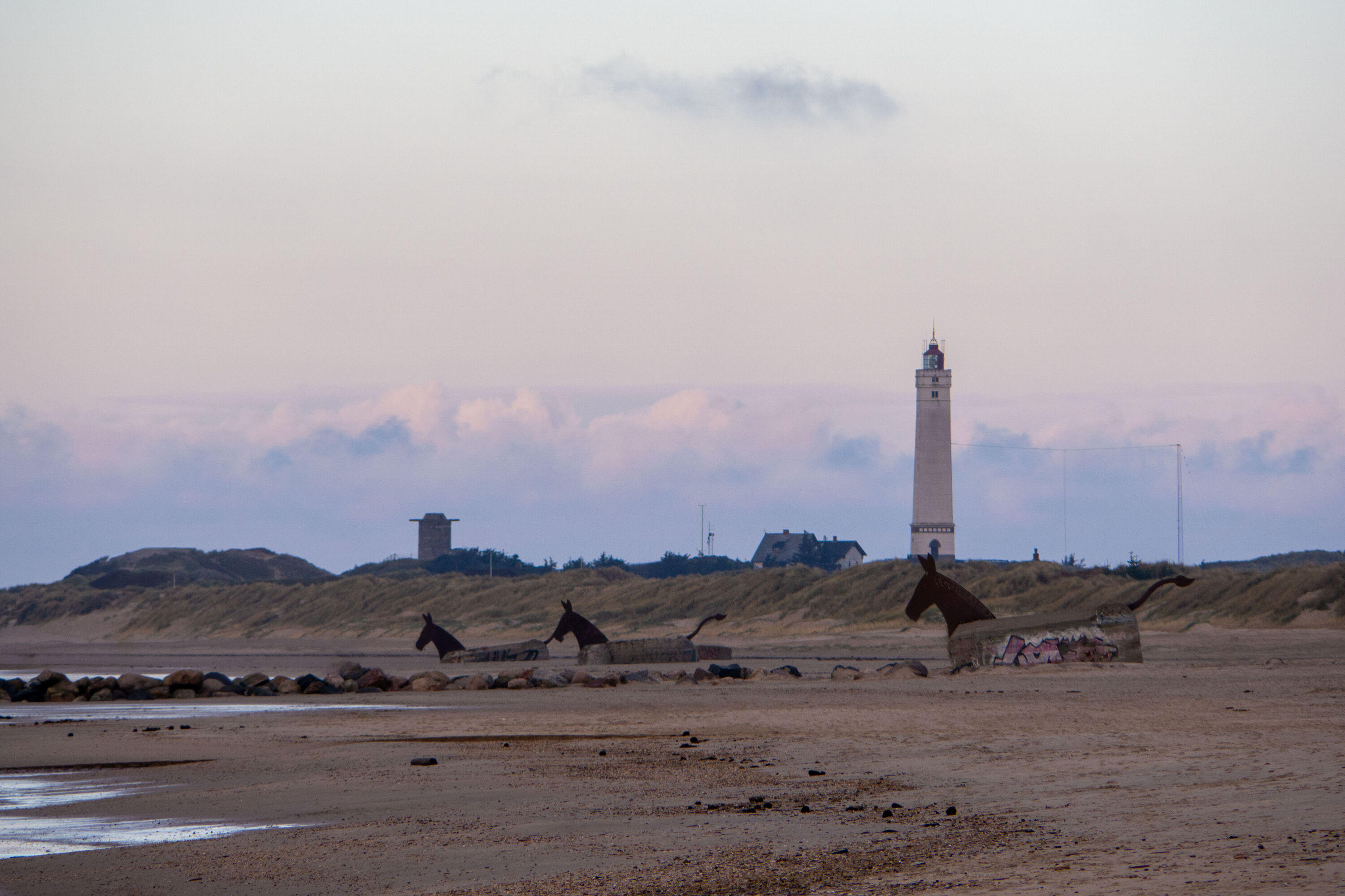 De prachtige kunstwerken op het strand van Blåvand