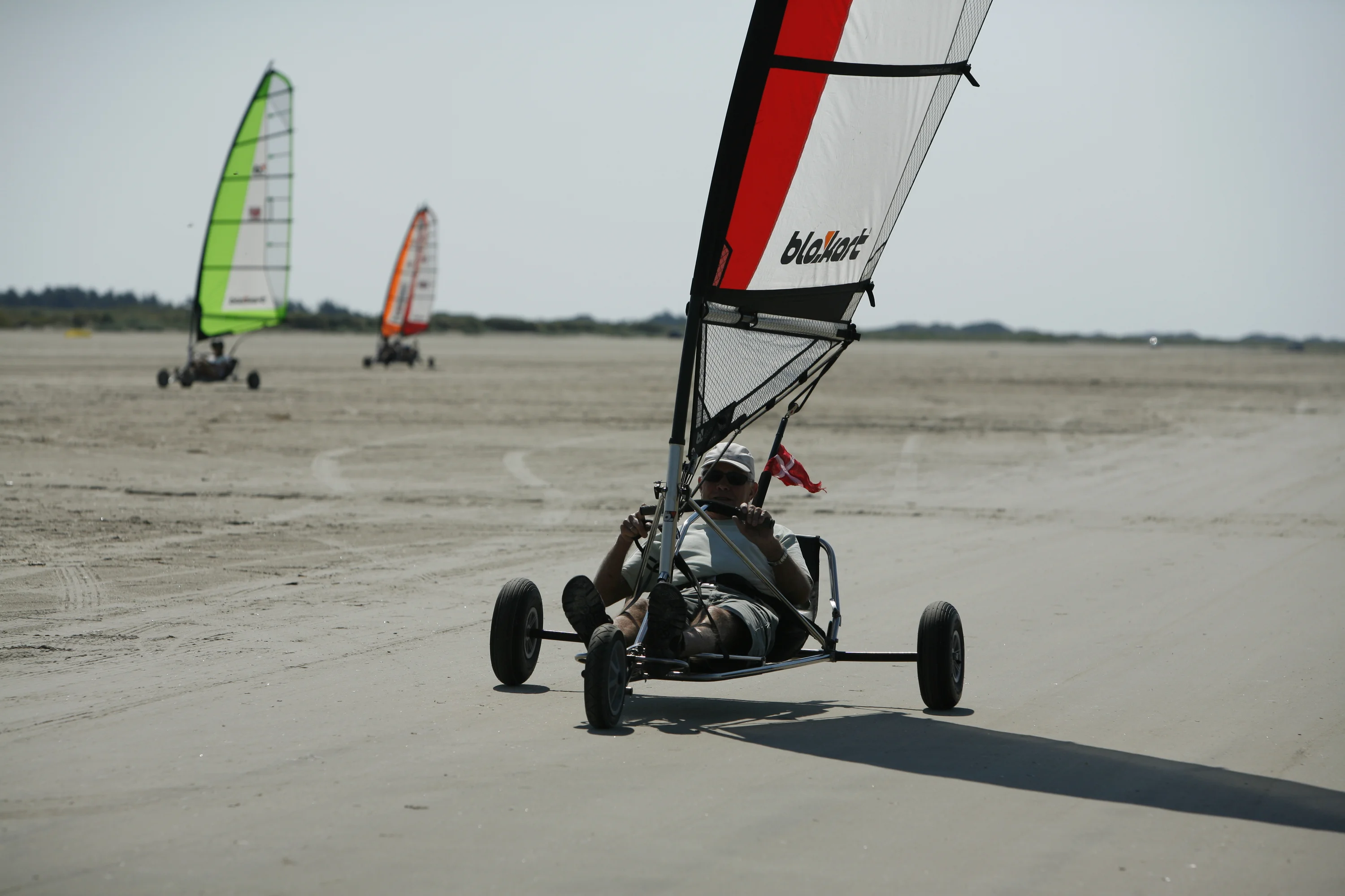 Blokarten op het strand van Fanø