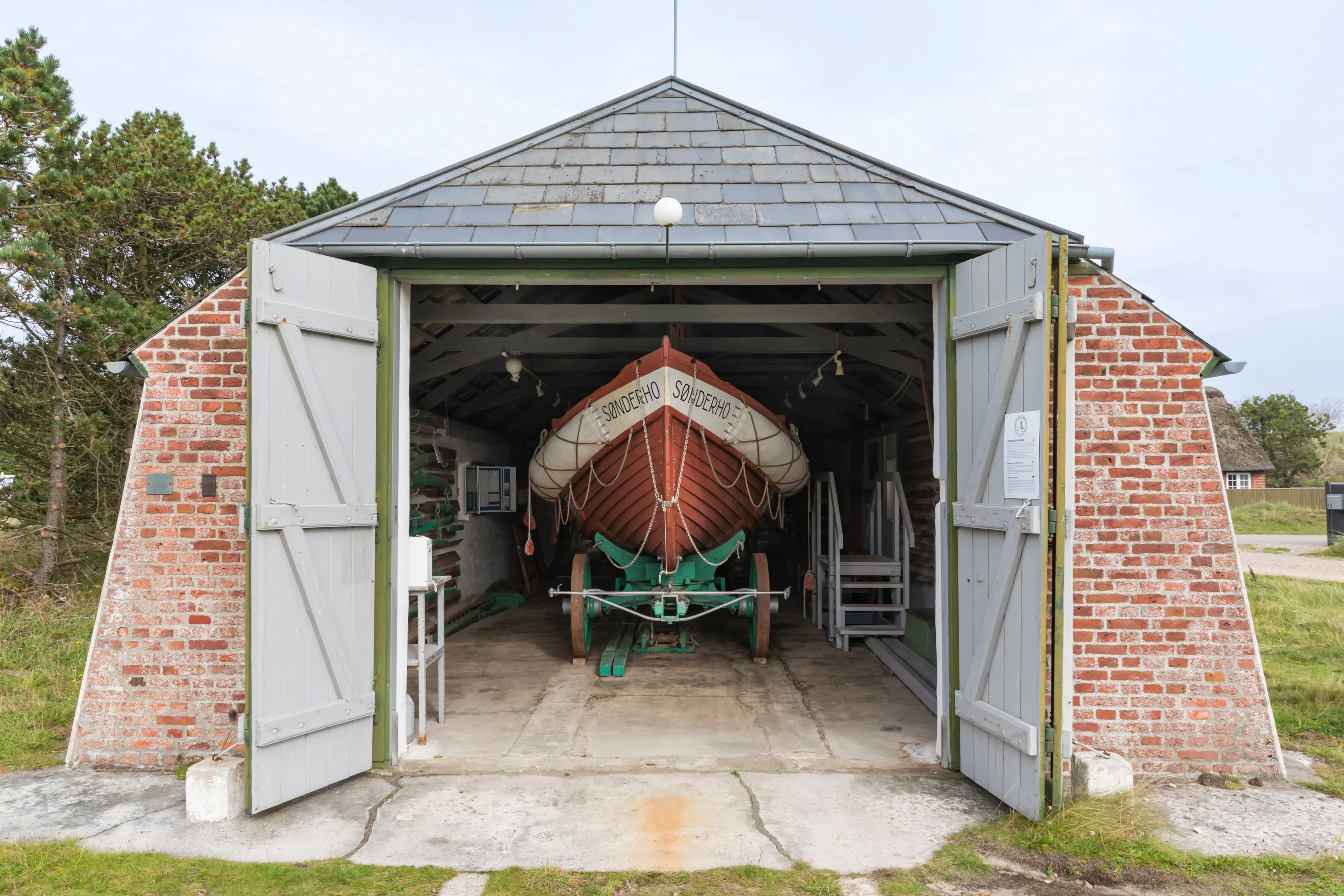 Historisch reddingsstation in Sønderho op Fanø