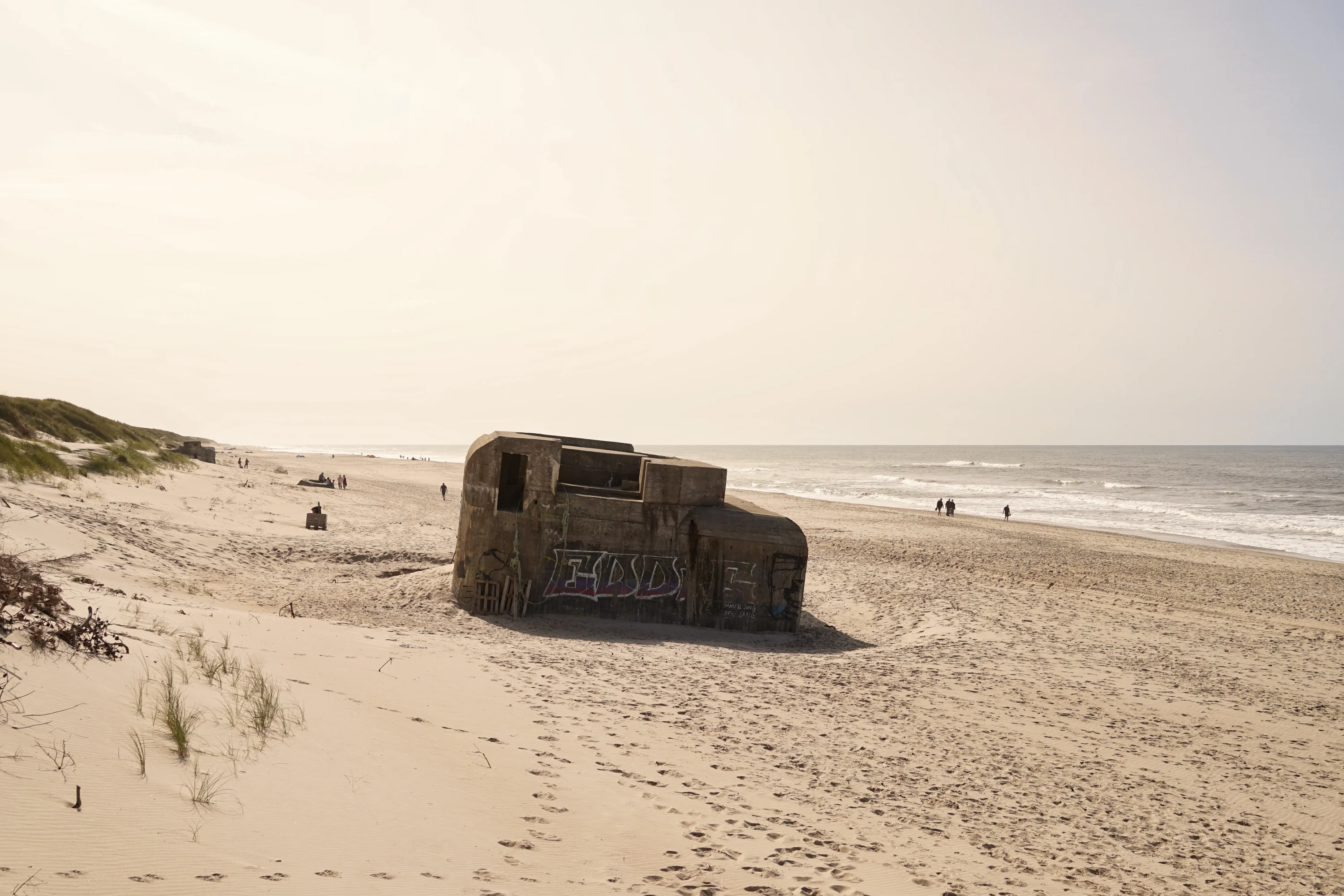 Het strand bij Houvig