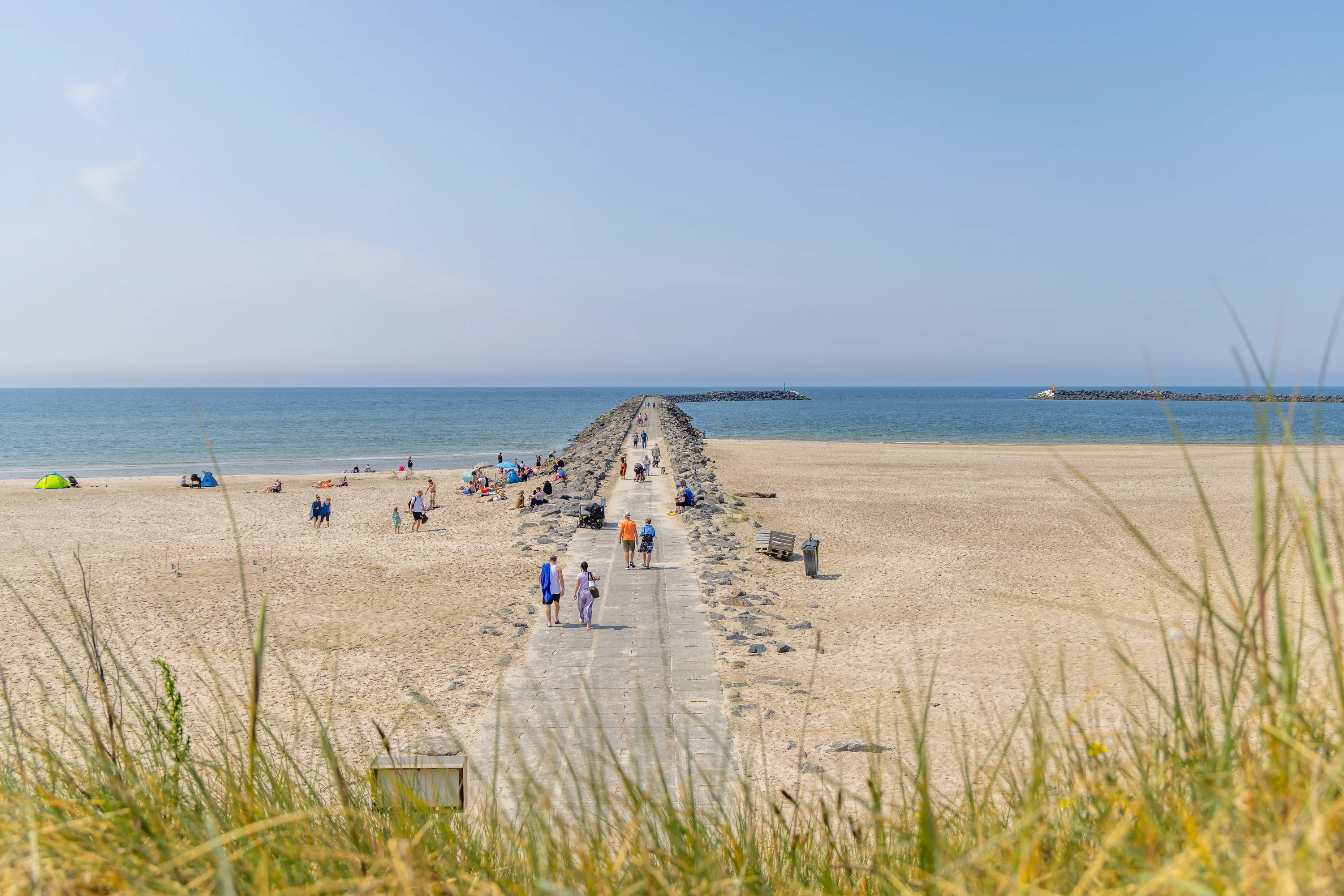 Het strand bij Hvide Sande