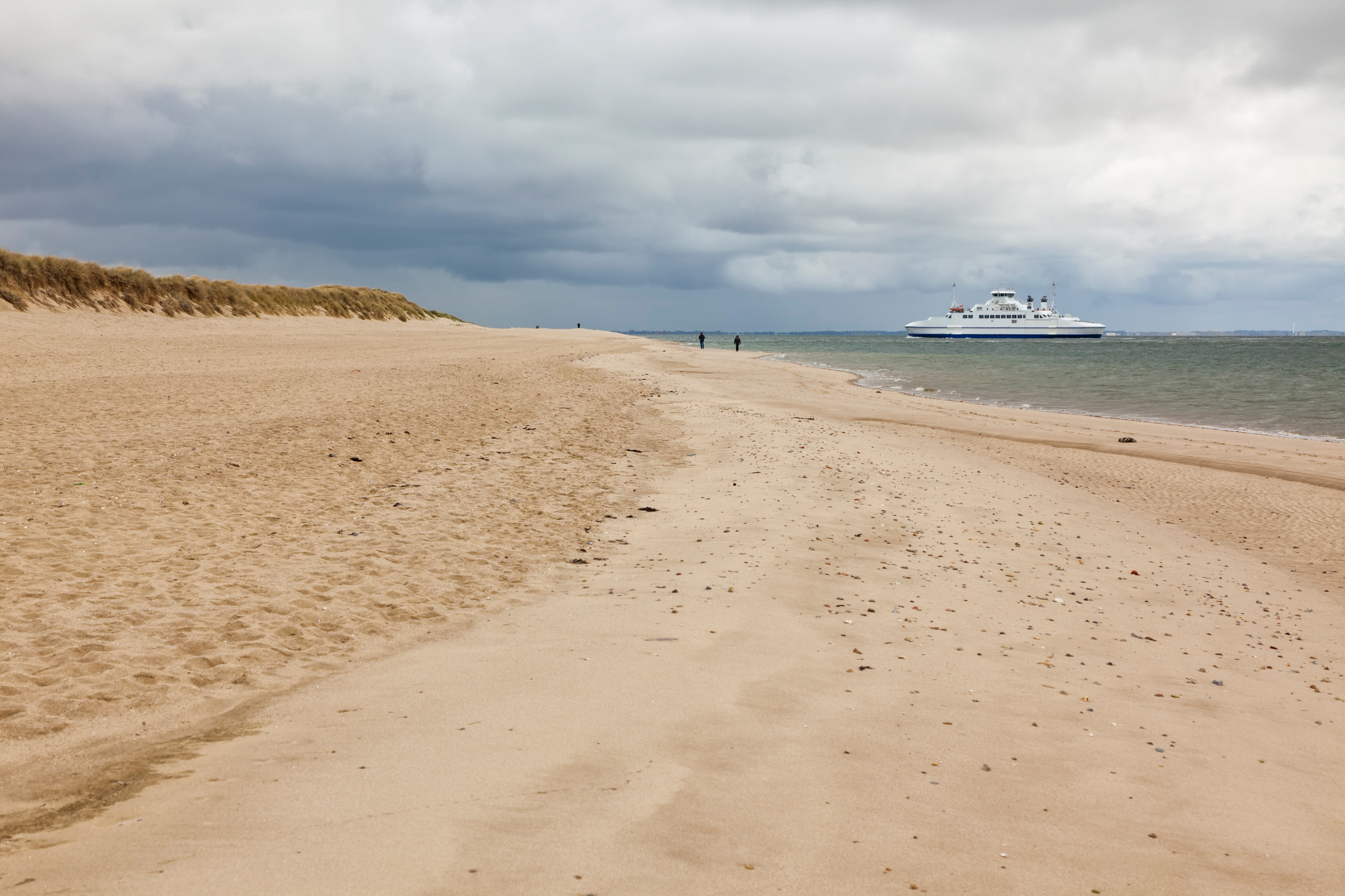 De veerboot tussen Rømø en het Duitse eiland Sylt