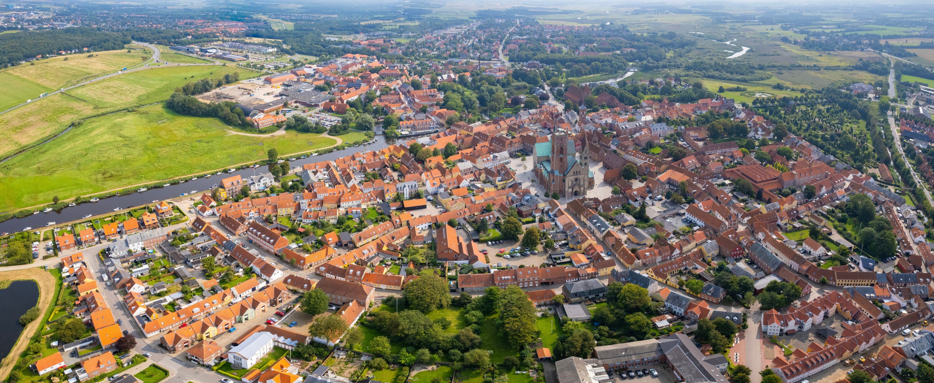 Ribe vanuit de lucht