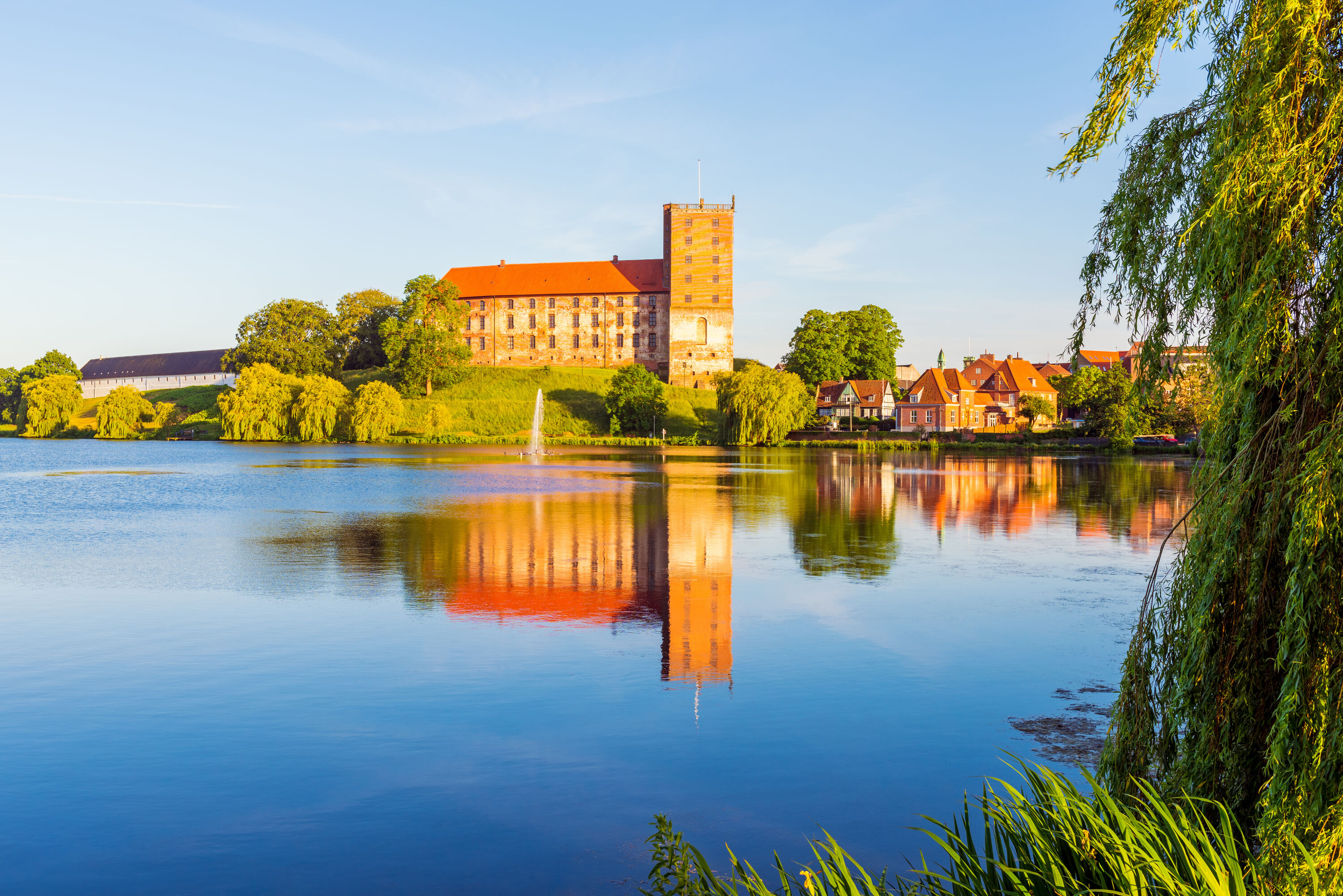 Koldinghus aan het water