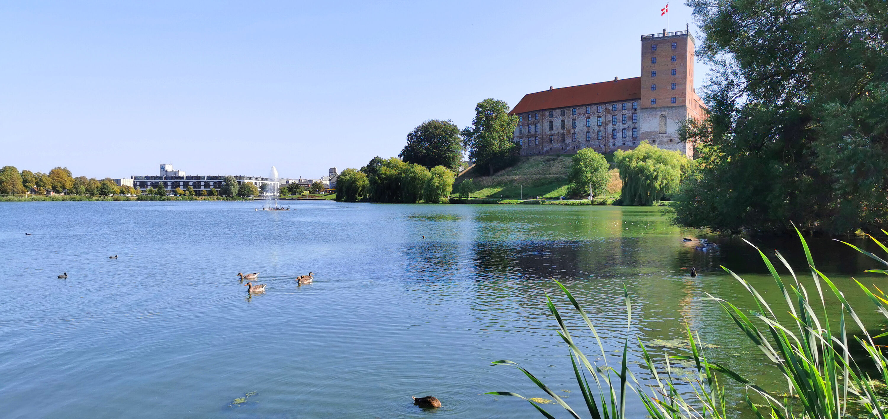 Koldinghus aan het water