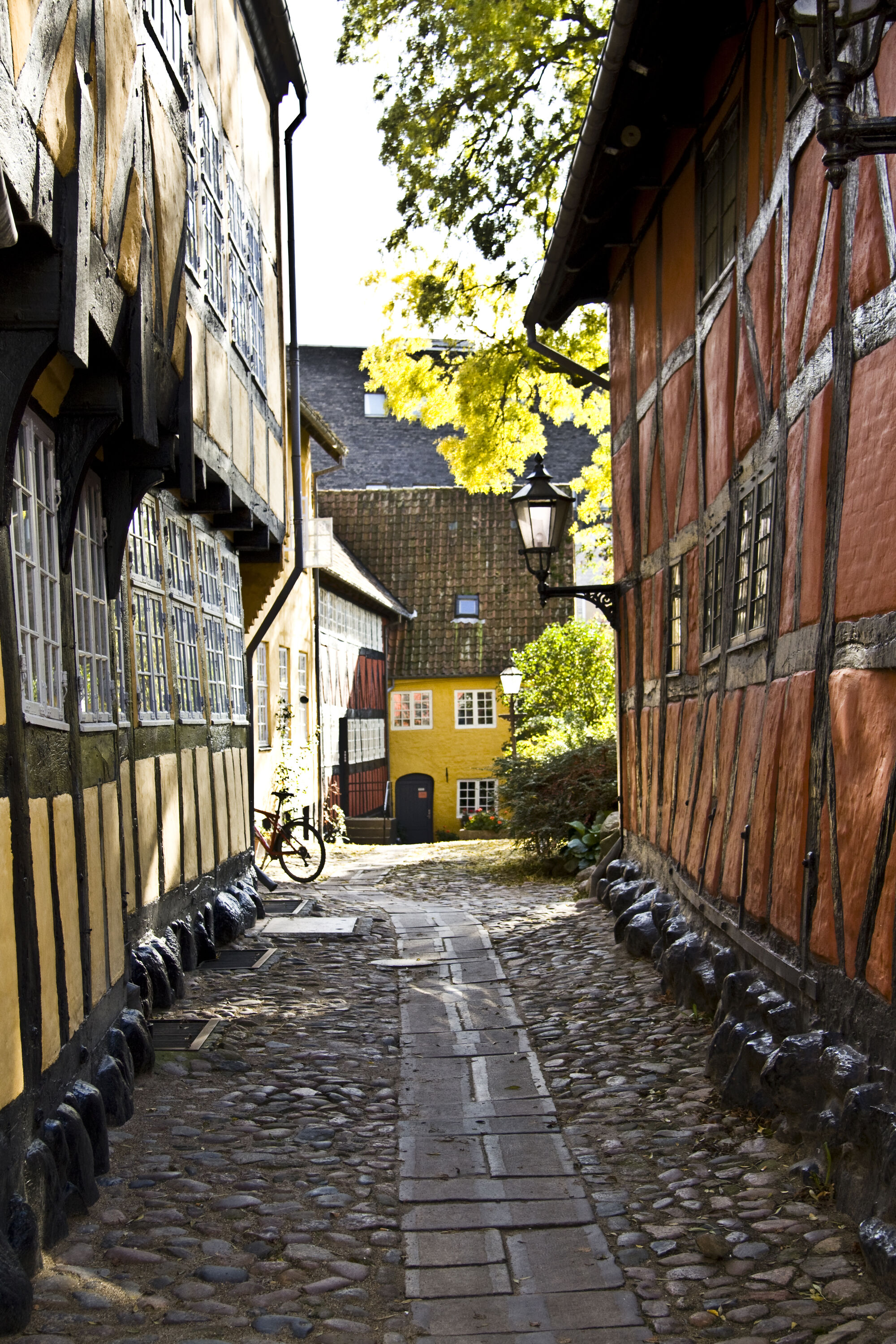 Oude straatjes in Kolding