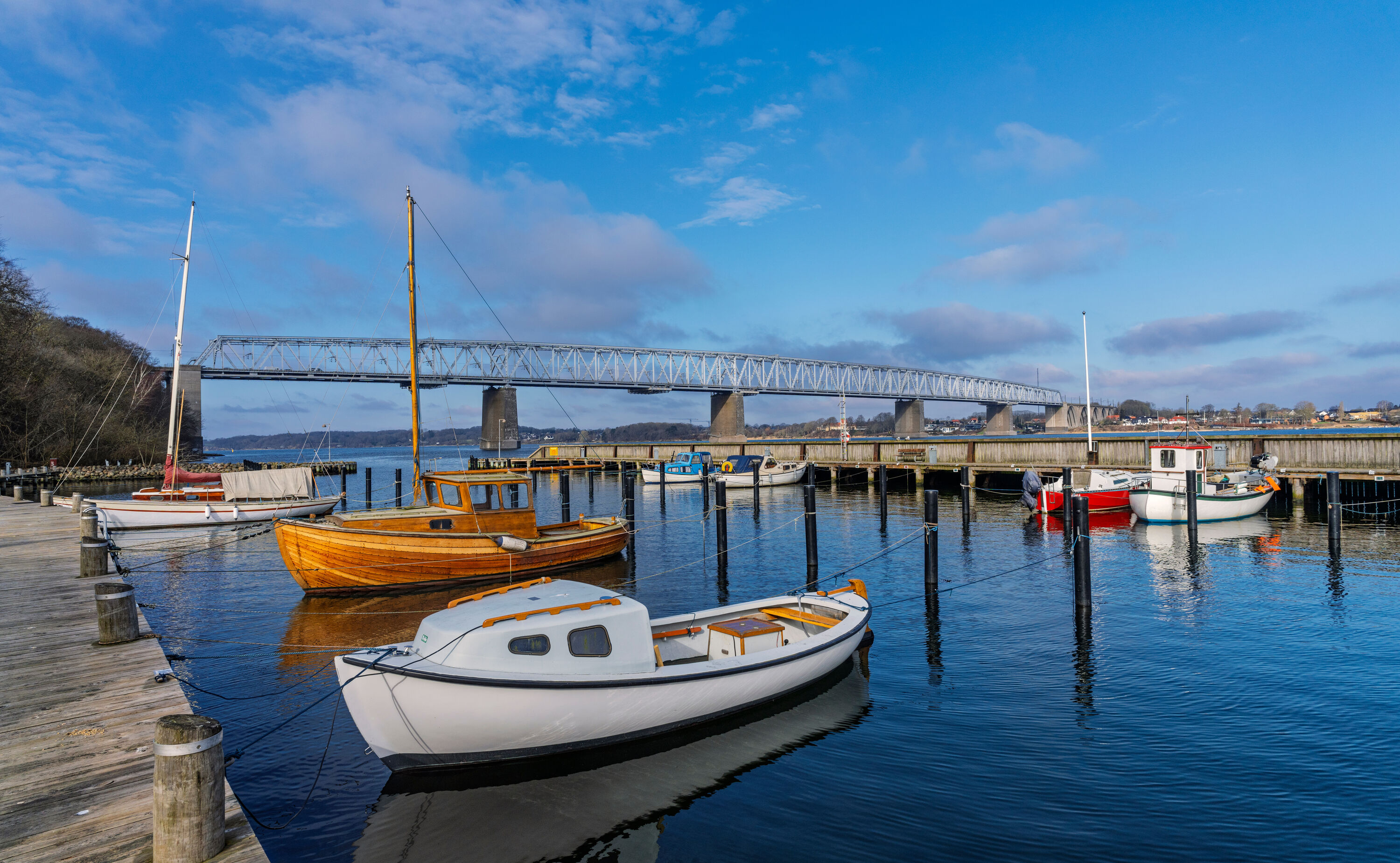 De haven van Middelfart