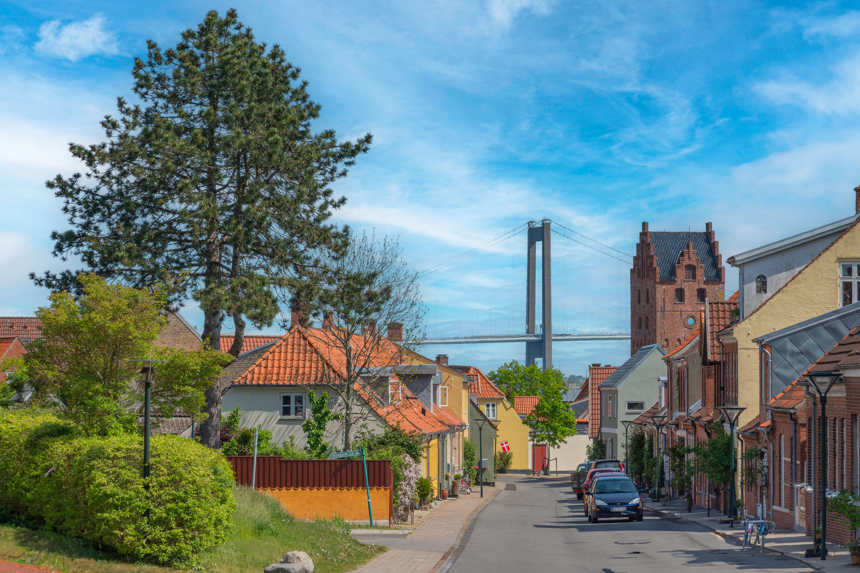 De Lillebælt brug ligt naast Middelfart