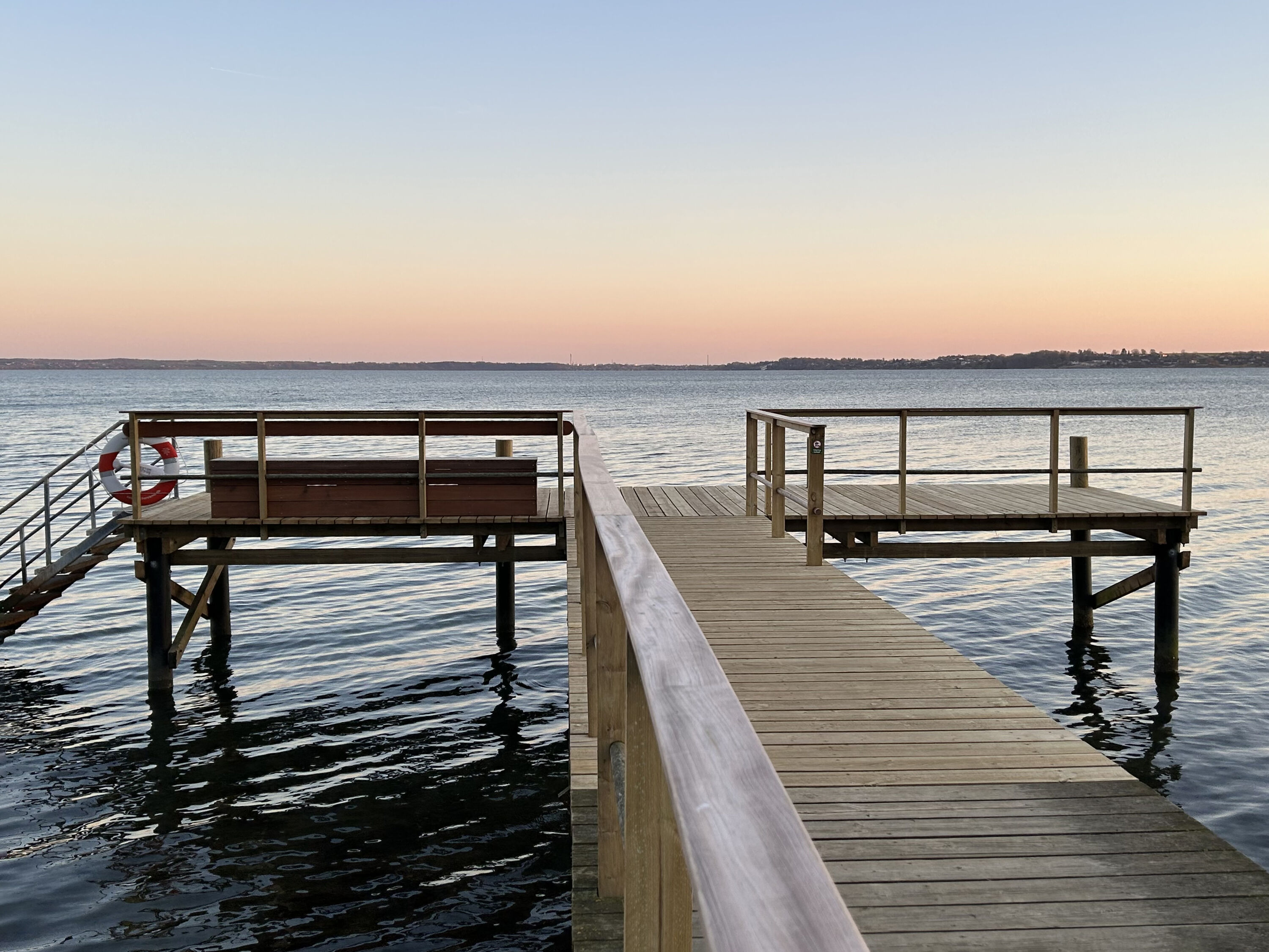 Zwemsteiger bij Hotel Vejlefjord