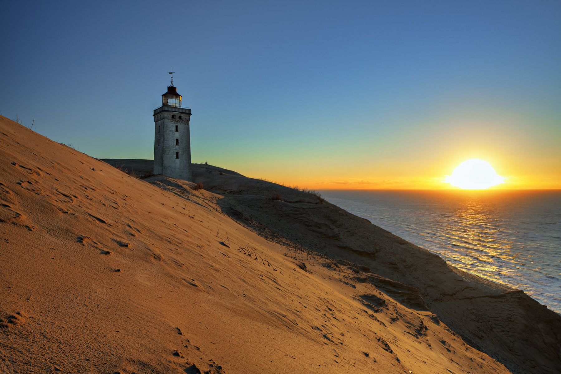 Rubjerg Knude Fyr Lønstrup, Noord-Jutland. Foto: VisitDenmark